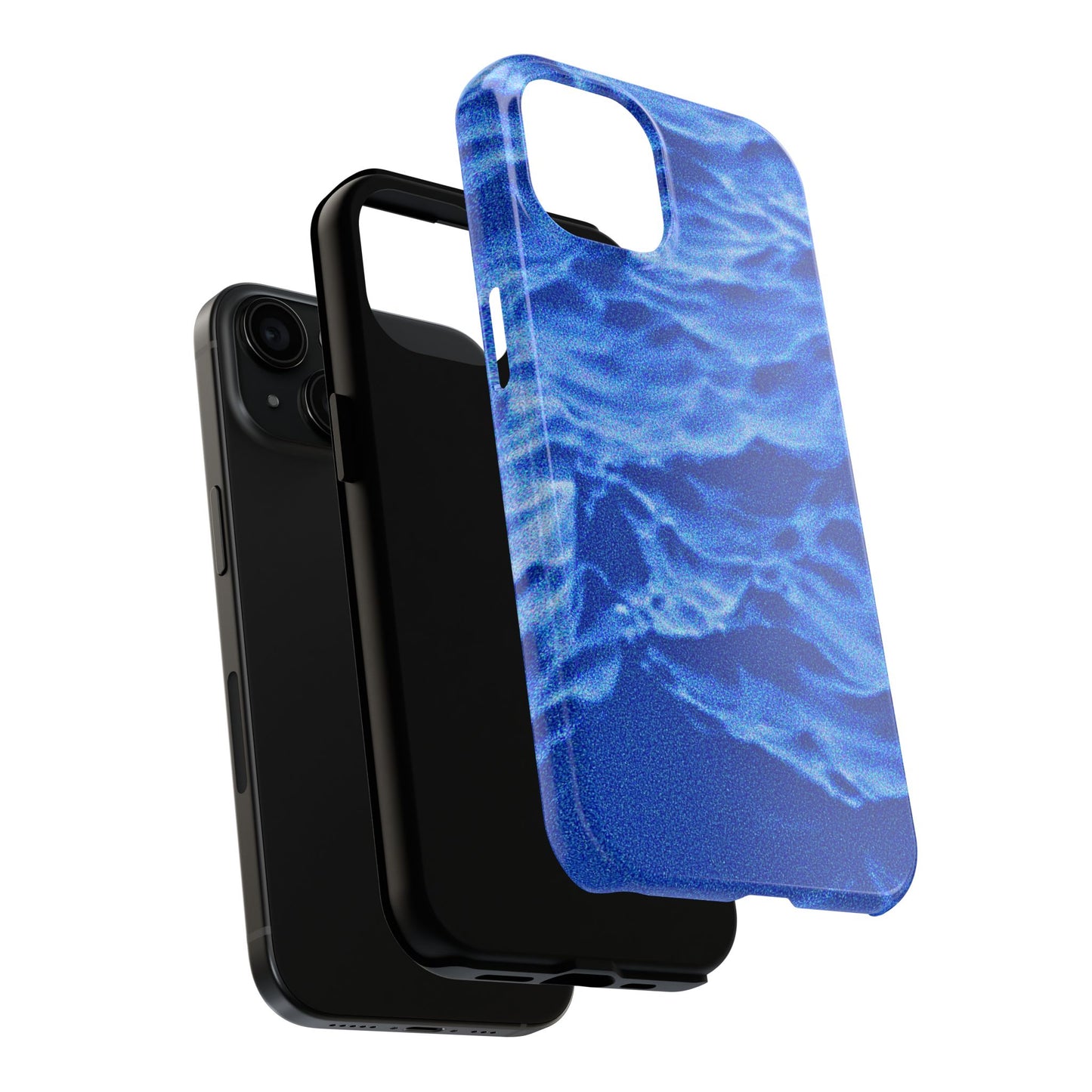Blurred Ocean Waves Dark Blue Tough Phone Case | Aesthetic