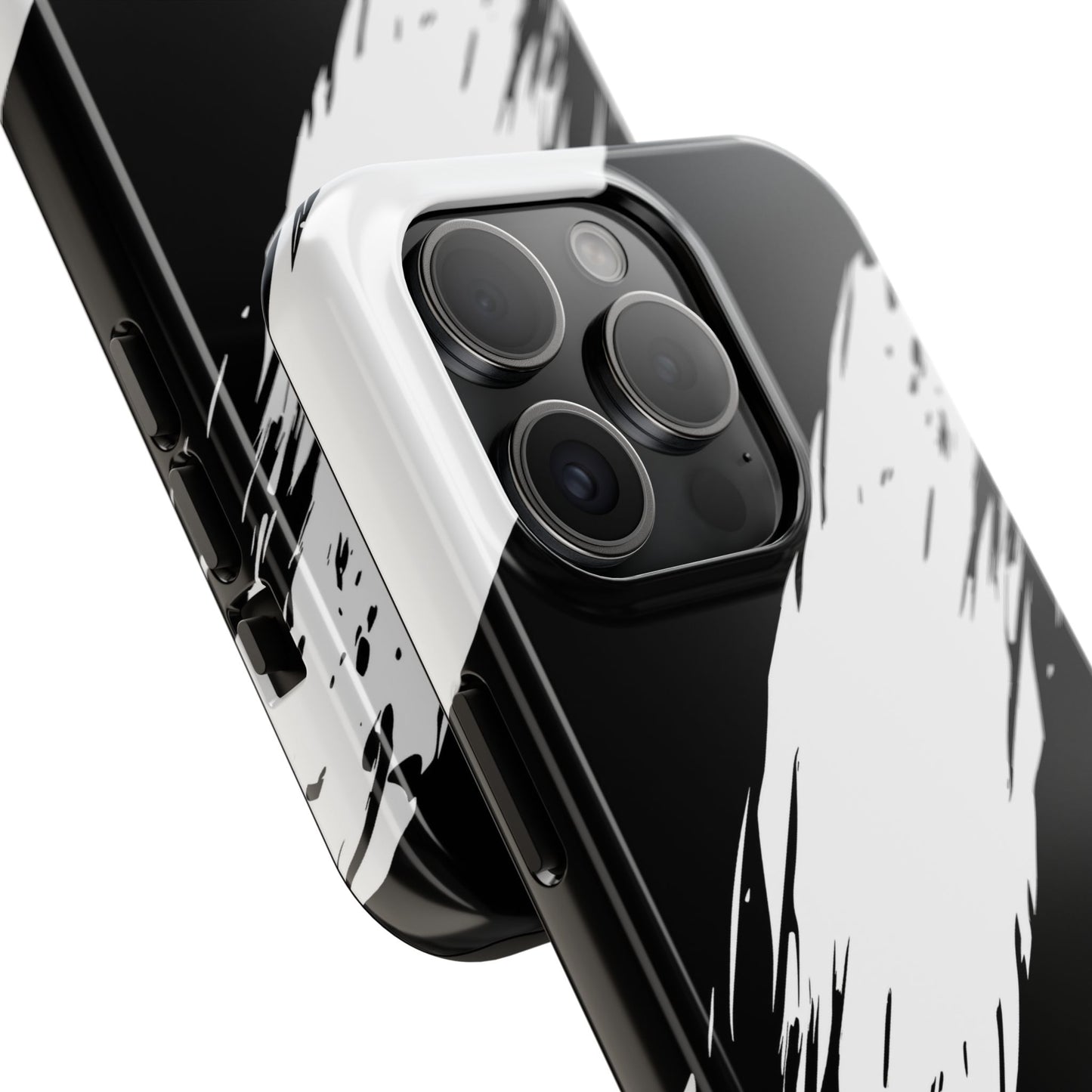 Funda/cubierta resistente para teléfono con rayas diagonales en blanco roto | Estética