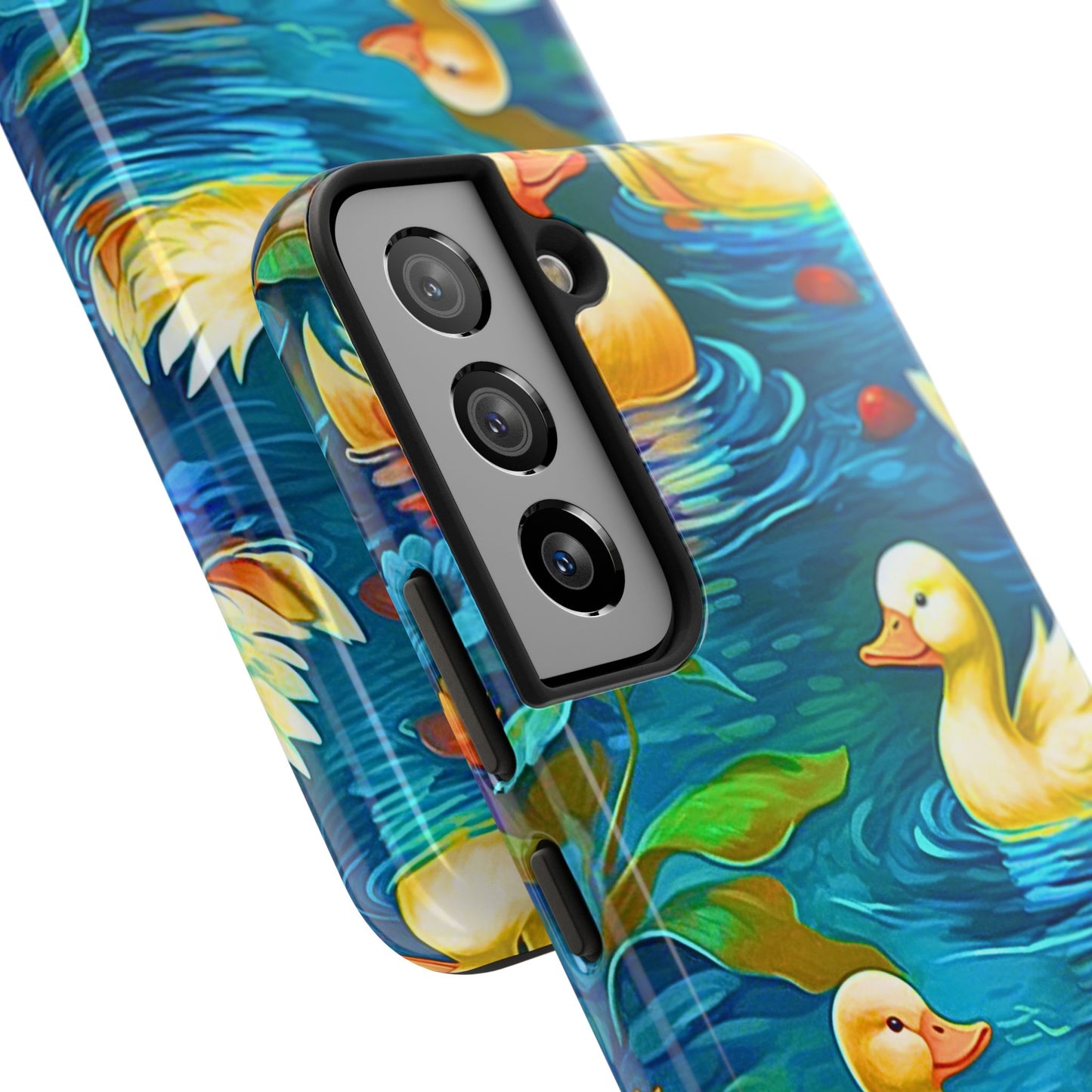 Ducks in the Pond Pattern Style Tough Phone Case | Animals