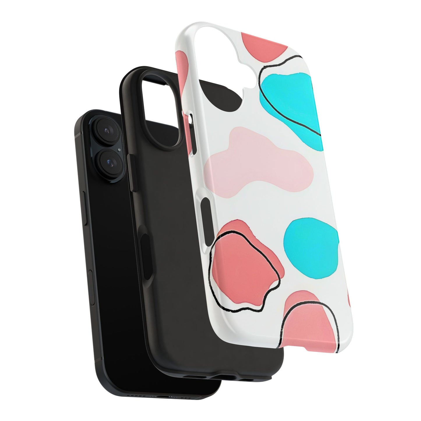 Abstract Shapes Preppy Pastel Style (Version 1) Tough Phone Case | Aesthetic