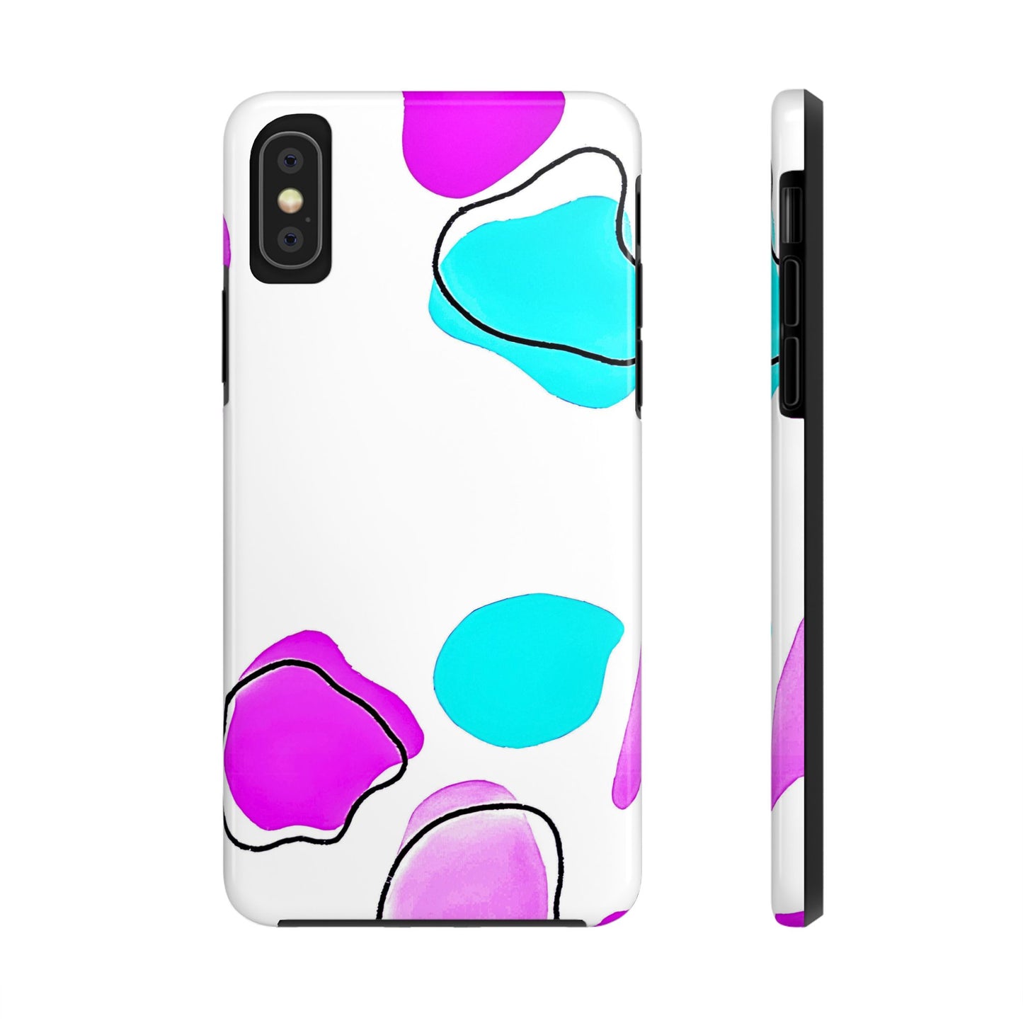Abstract Shapes Preppy Pastel Style (Version 2) Tough Phone Case | Aesthetic