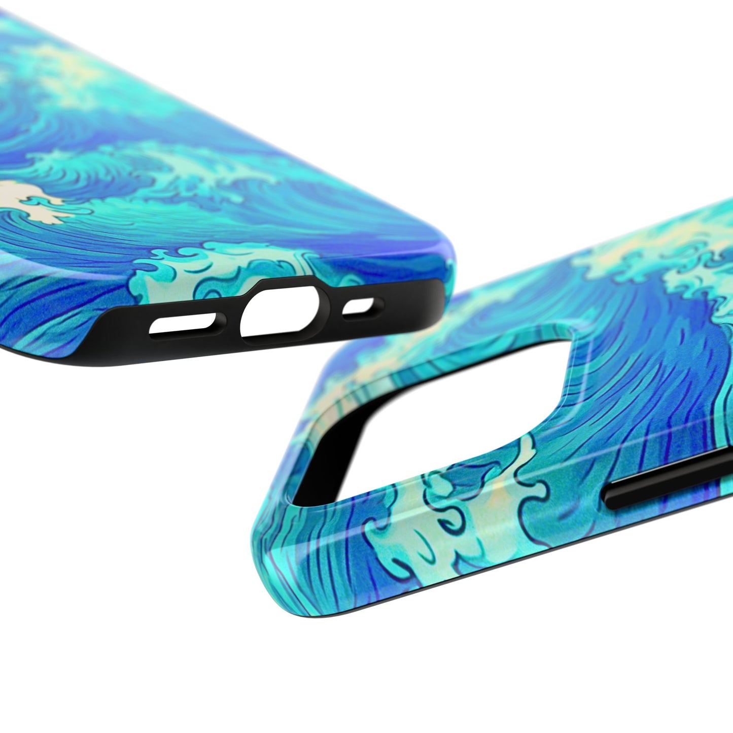 Cool Water Wave Style Tough Phone Case | Aesthetic