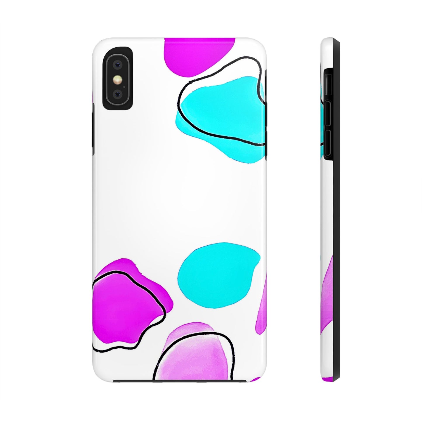 Abstract Shapes Preppy Pastel Style (Version 2) Tough Phone Case | Aesthetic
