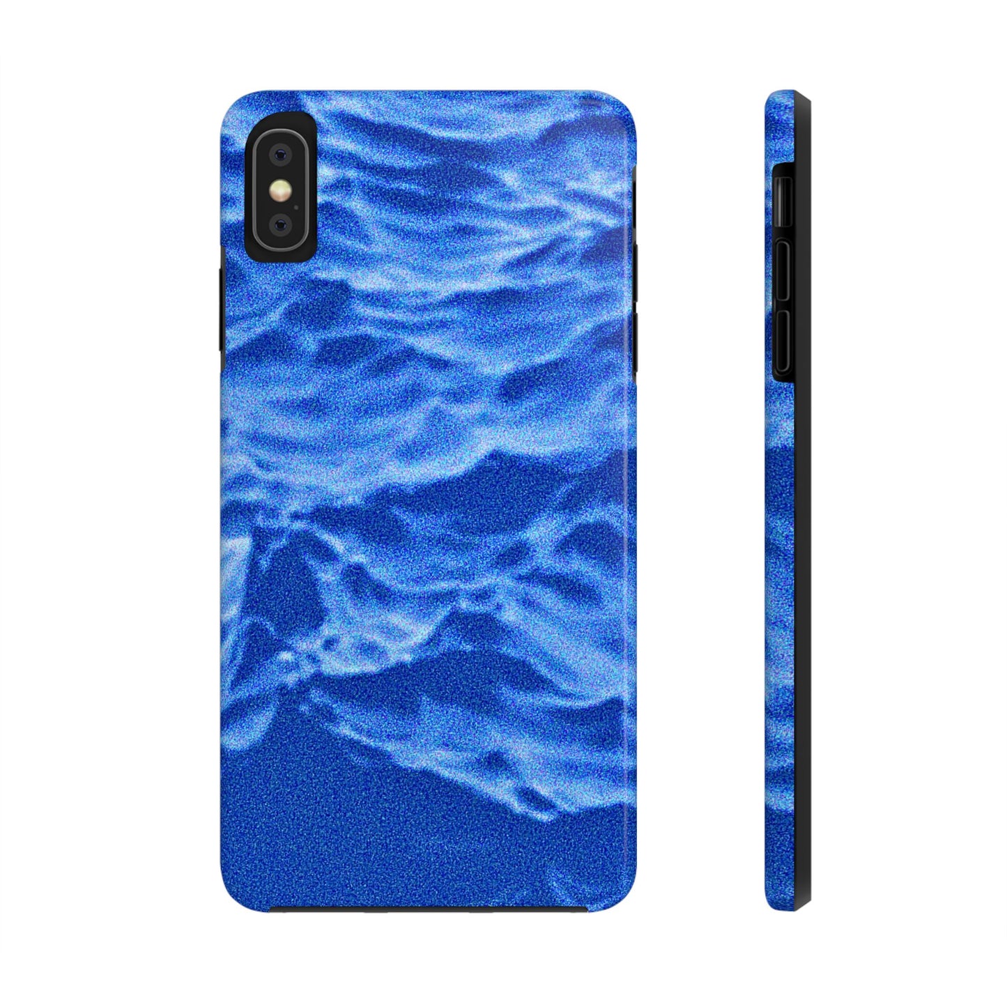 Blurred Ocean Waves Dark Blue Tough Phone Case | Aesthetic