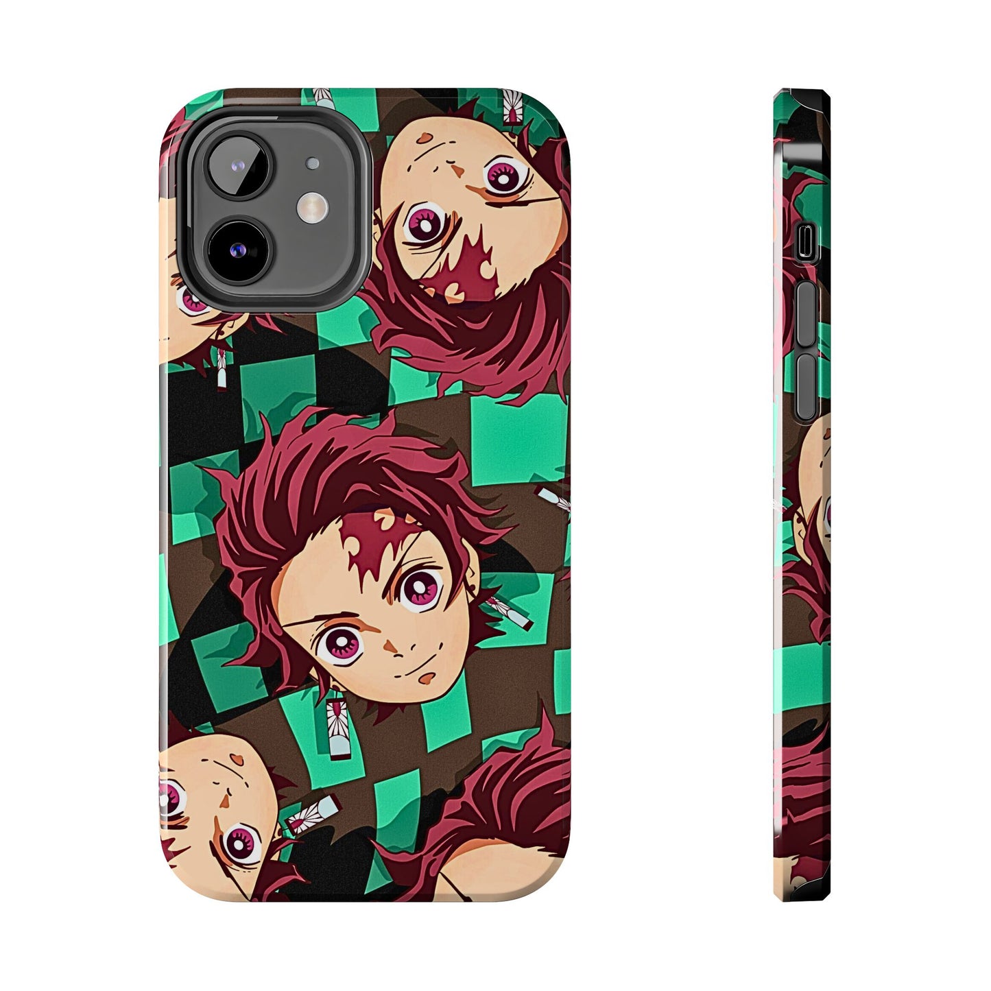 Tanjiro Kamado Head Pattern Tough Phone Case | Anime - Demon Slayer