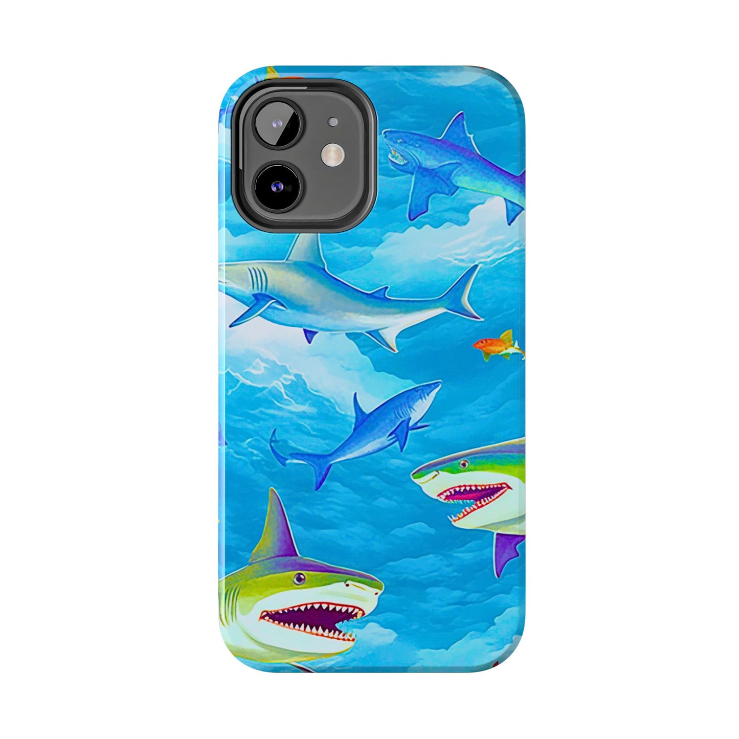 Sharks in the Sky Pattern Style Tough Phone Case | Animals