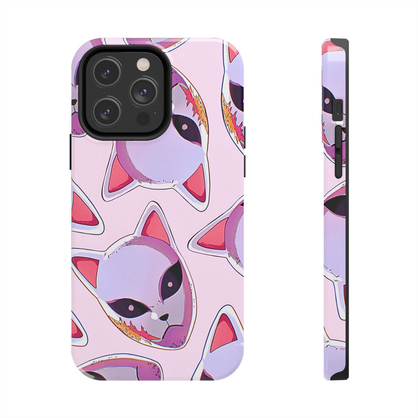 Sabito Fox Mask Pattern Tough Phone Case | Anime - Demon Slayer