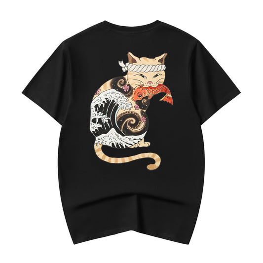 YeT015 Cat Koi Tee