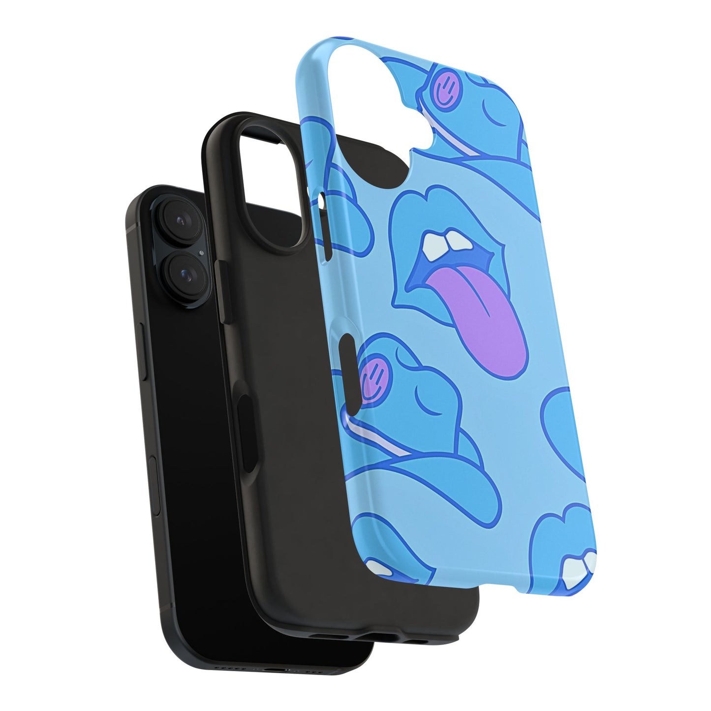 Preppy Cowboy Hat & Hot Lips Pattern (Version 2) Tough Phone Case | Aesthetic