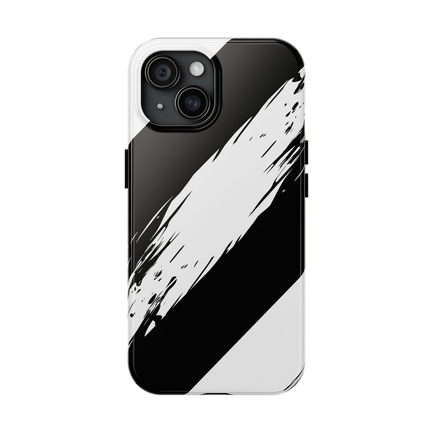 Funda/cubierta resistente para teléfono con rayas diagonales en blanco roto | Estética