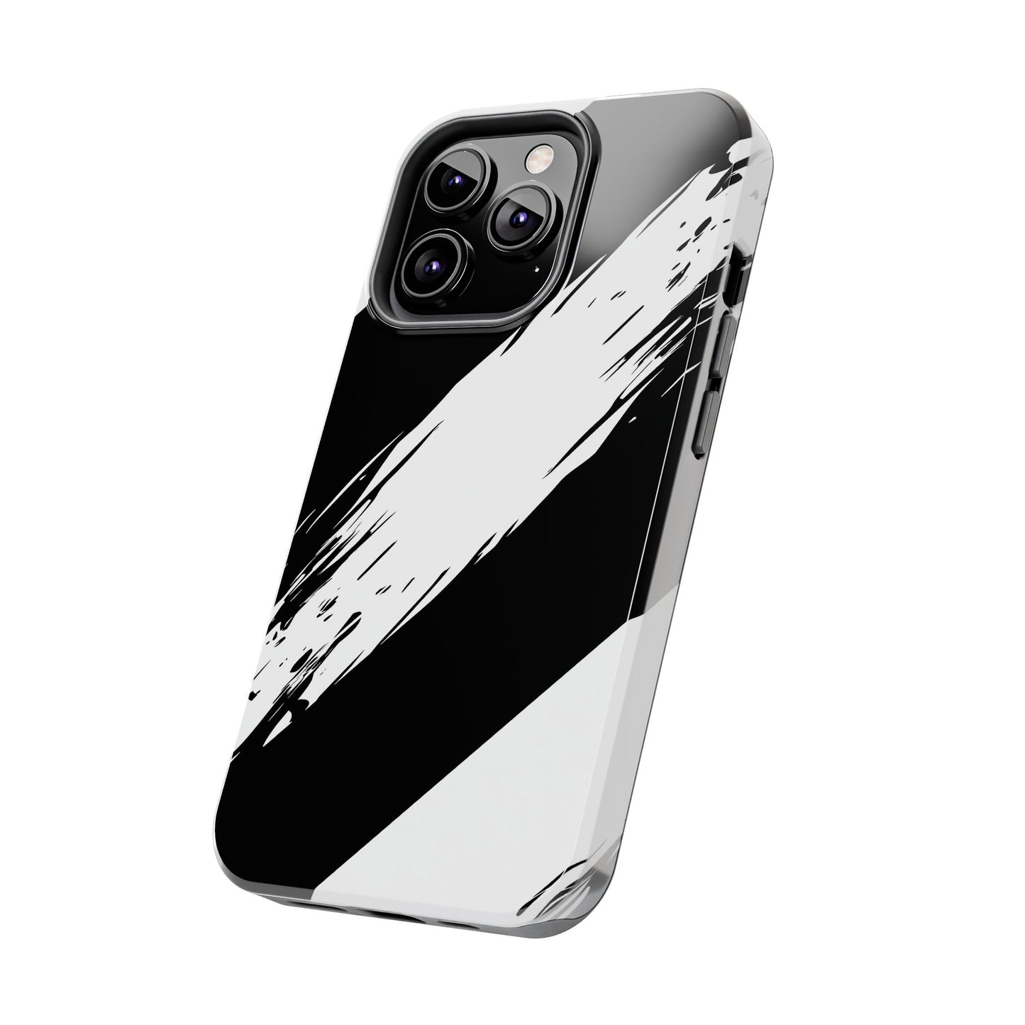Funda/cubierta resistente para teléfono con rayas diagonales en blanco roto | Estética