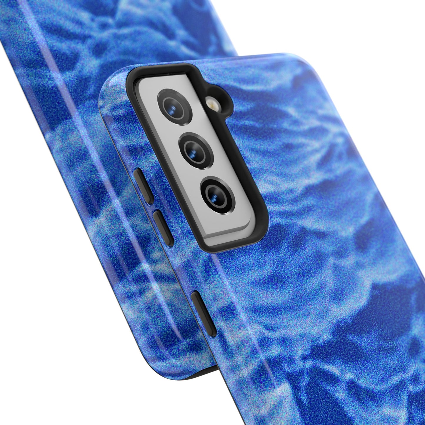 Blurred Ocean Waves Dark Blue Tough Phone Case | Aesthetic