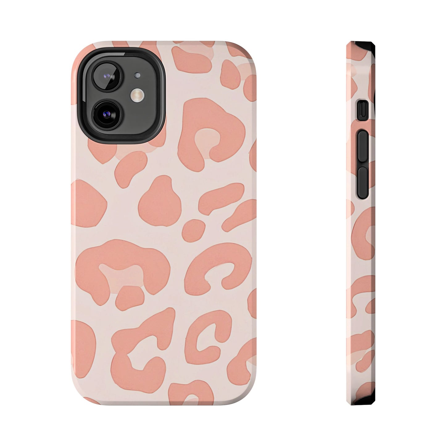 Funda resistente para teléfono con estampado de leopardo rosa preppy | Estética
