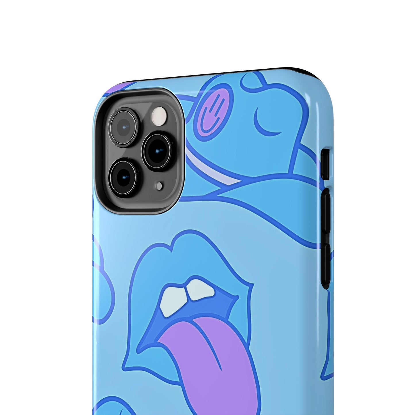 Preppy Cowboy Hat & Hot Lips Pattern (Version 2) Tough Phone Case | Aesthetic