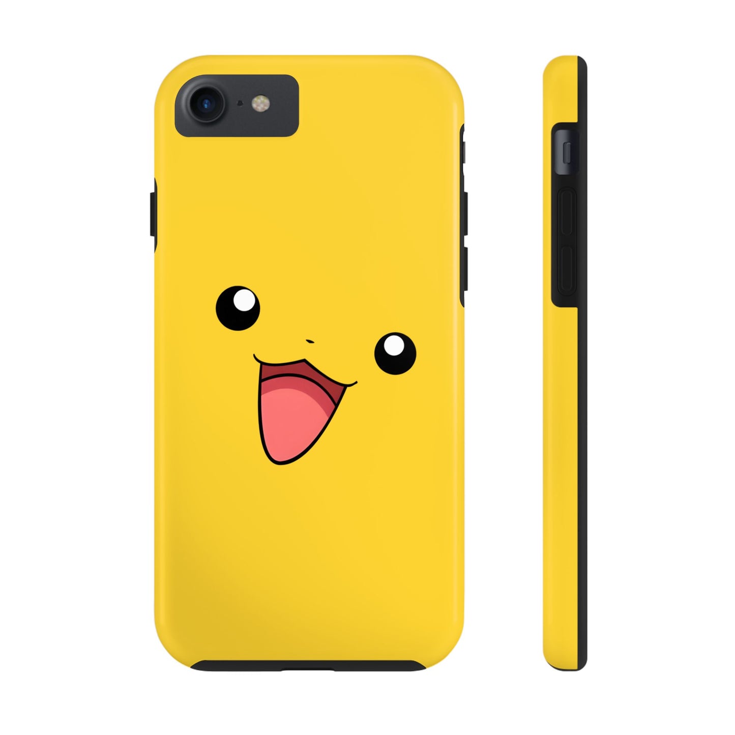 Electric Mouse Yellow Happy Face Minimal Design Tough Phone Case | Anime