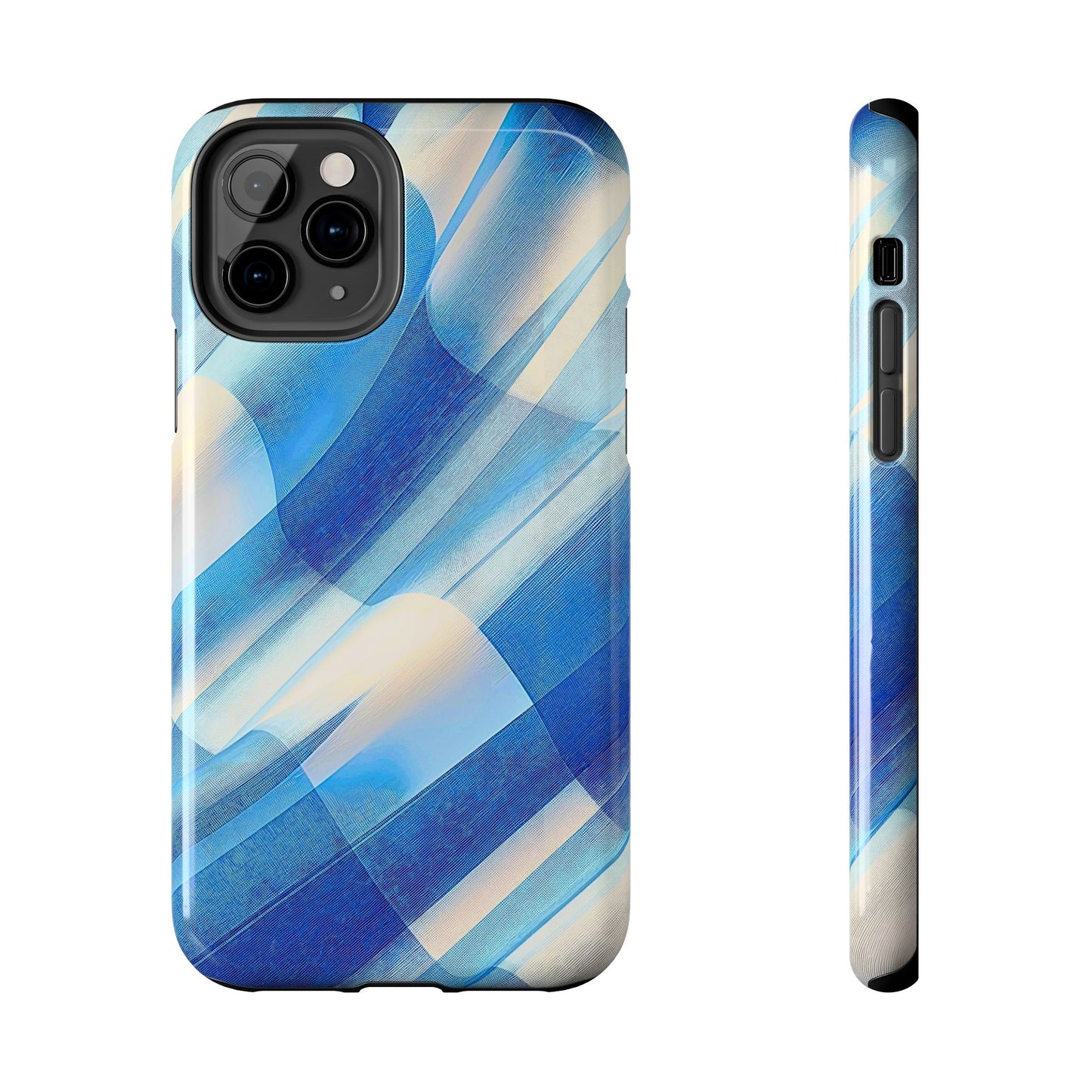 Pastel Plaid Pattern Clean Tough Phone Case | Aesthetic