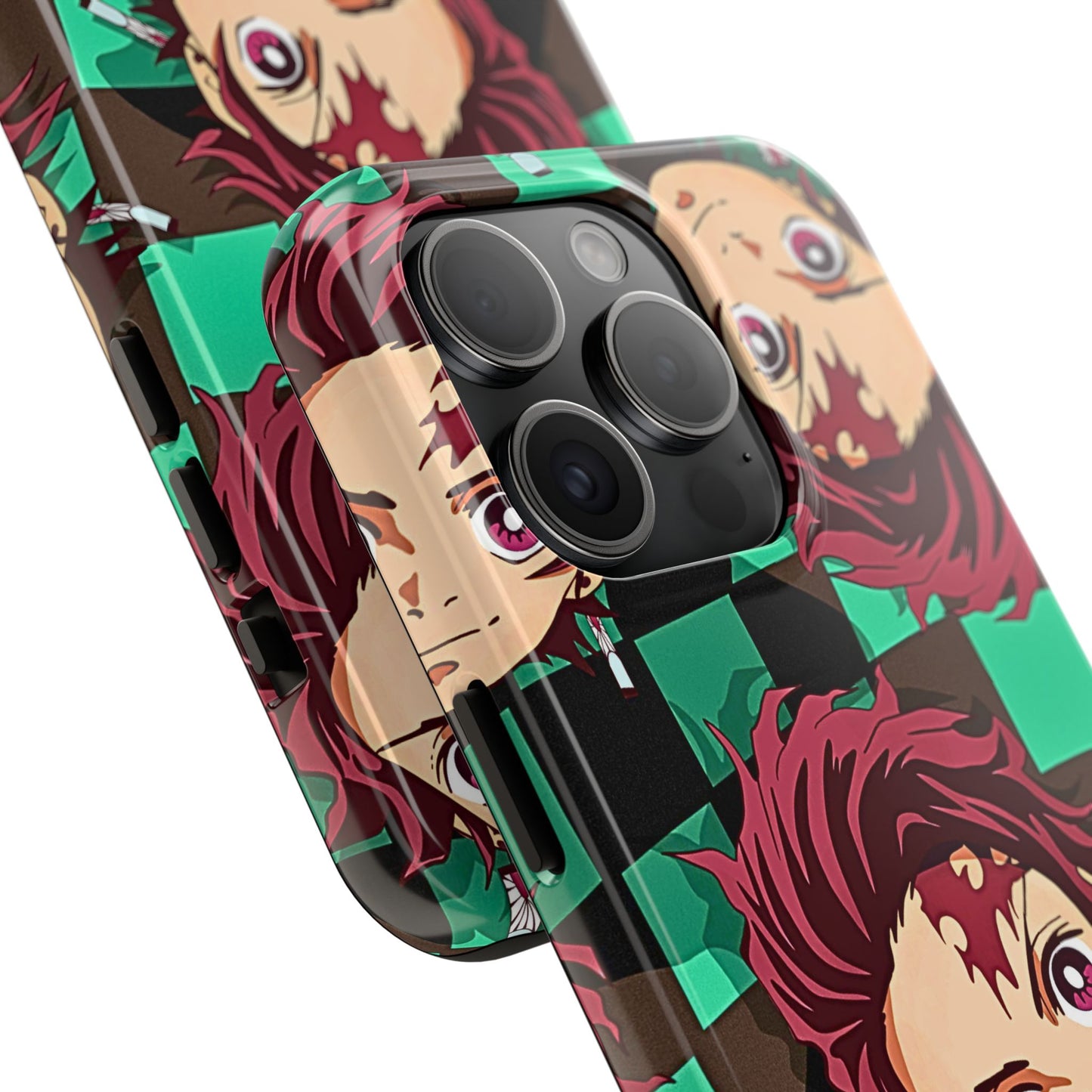 Tanjiro Kamado Head Pattern Tough Phone Case | Anime - Demon Slayer