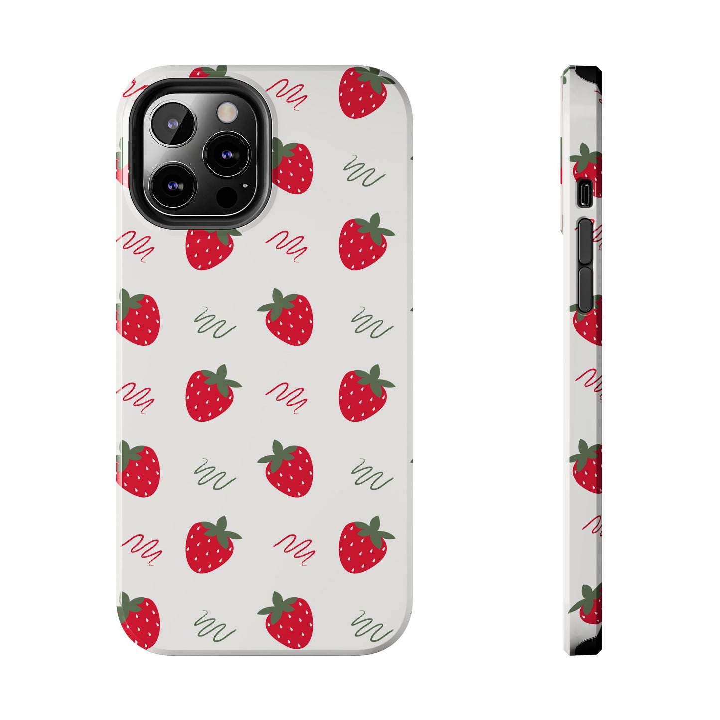 Strawberry Doodle Delight Tough Phone Case | Food