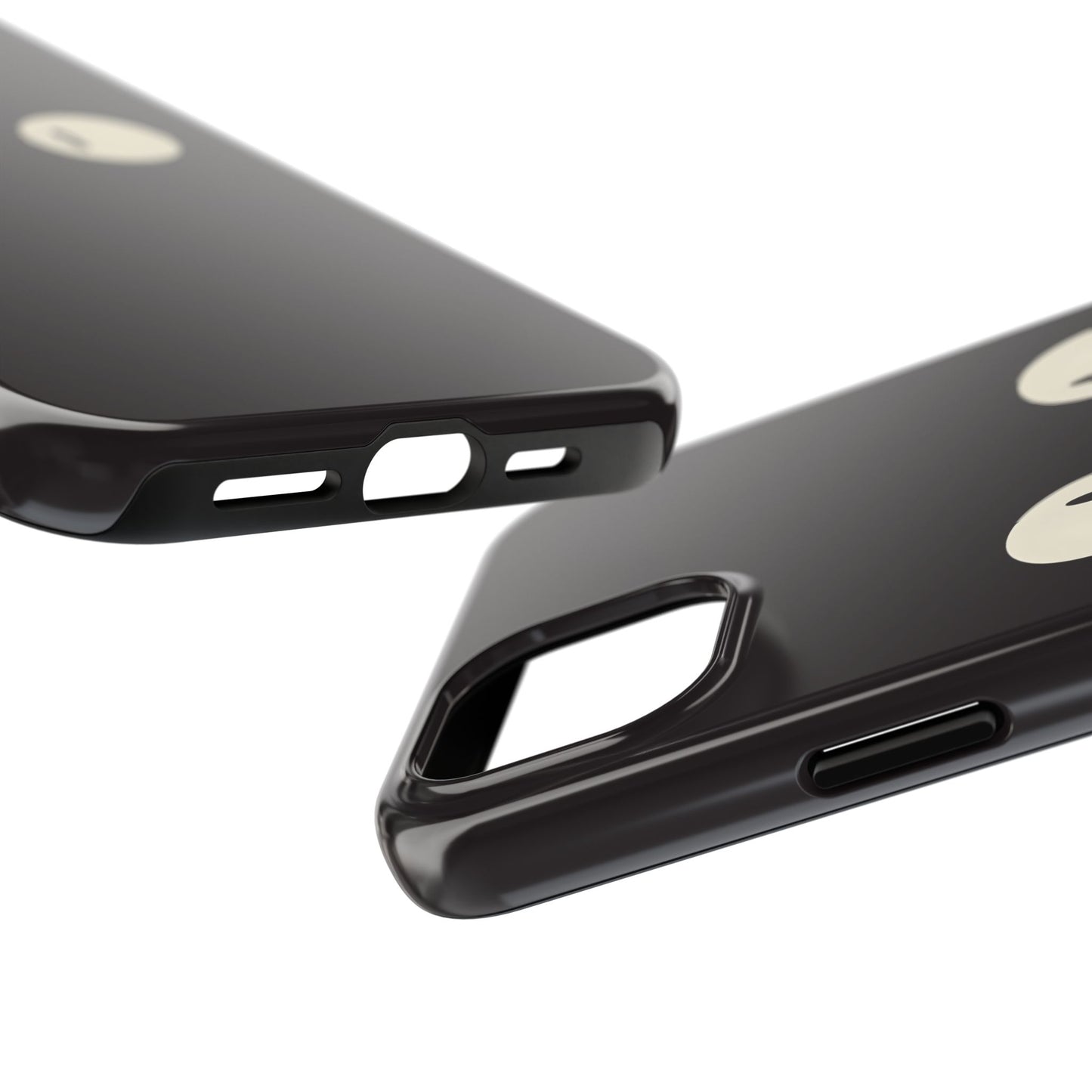 Adorable Black Cat Face and Eyes Minimal Tough Phone Case | Animals