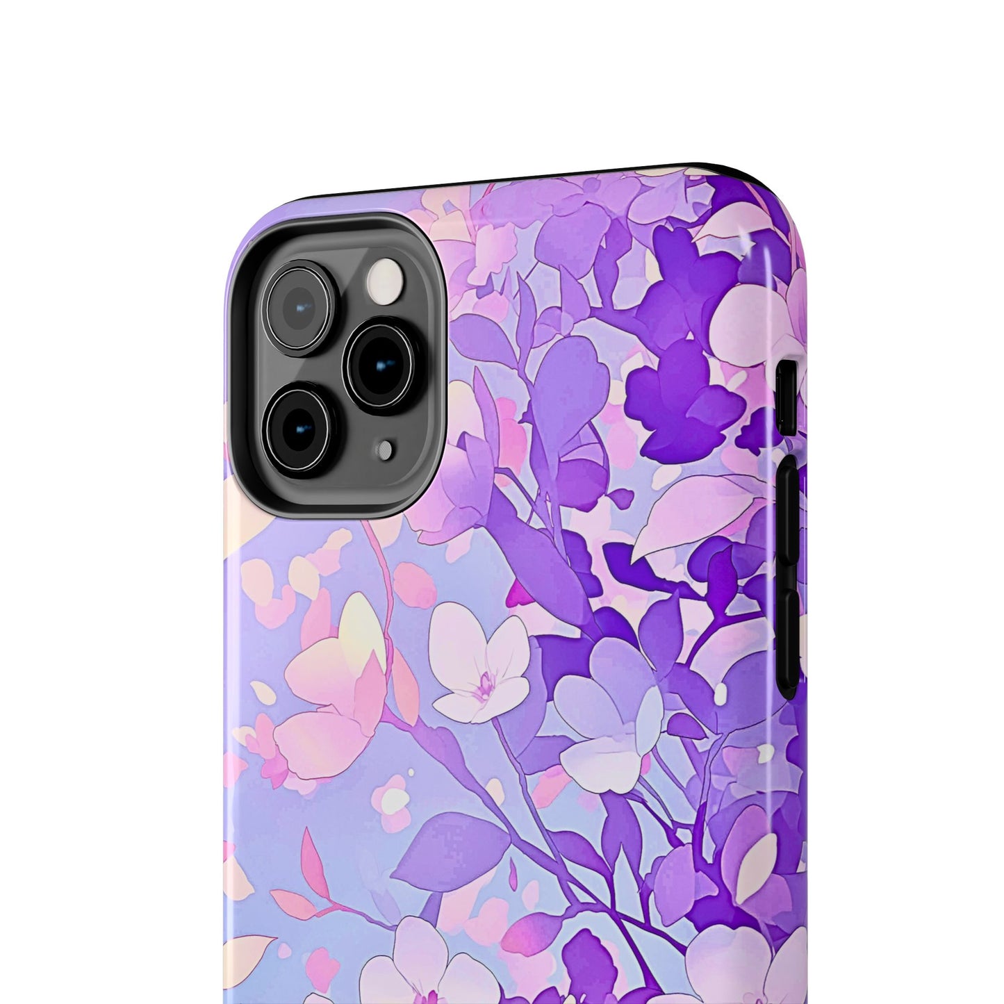 Funda resistente para teléfono con delicados estampados florales en tonos pastel | Estética