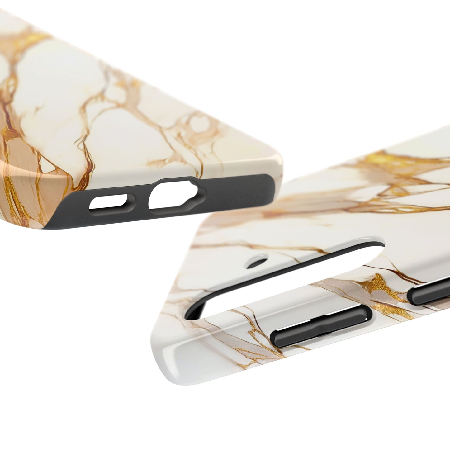 Luxury Marble Gold Vein Texture Pattern Style Tough Phone Case/Cover | Aesthetic