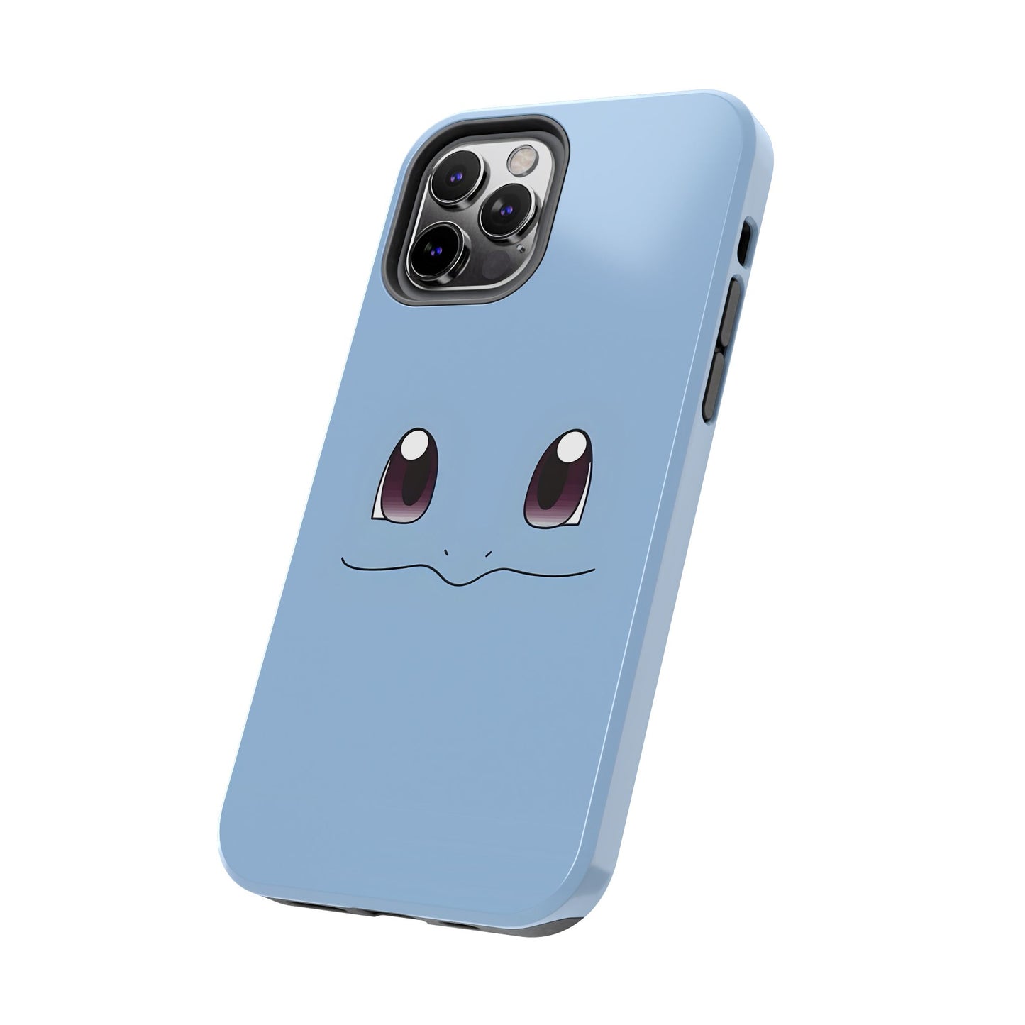 Blue Turtle Simple Blue Smile Tough Phone Case | Anime