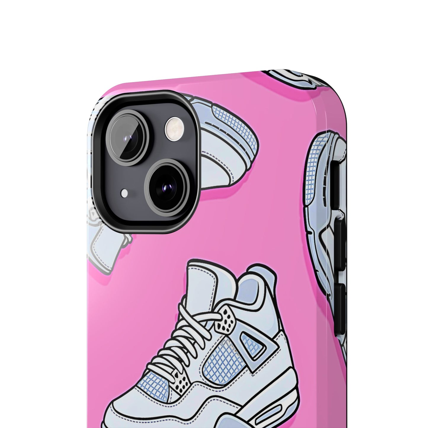 Funda resistente para teléfono con diseño de zapatillas Jordan 4 blancas | Estética