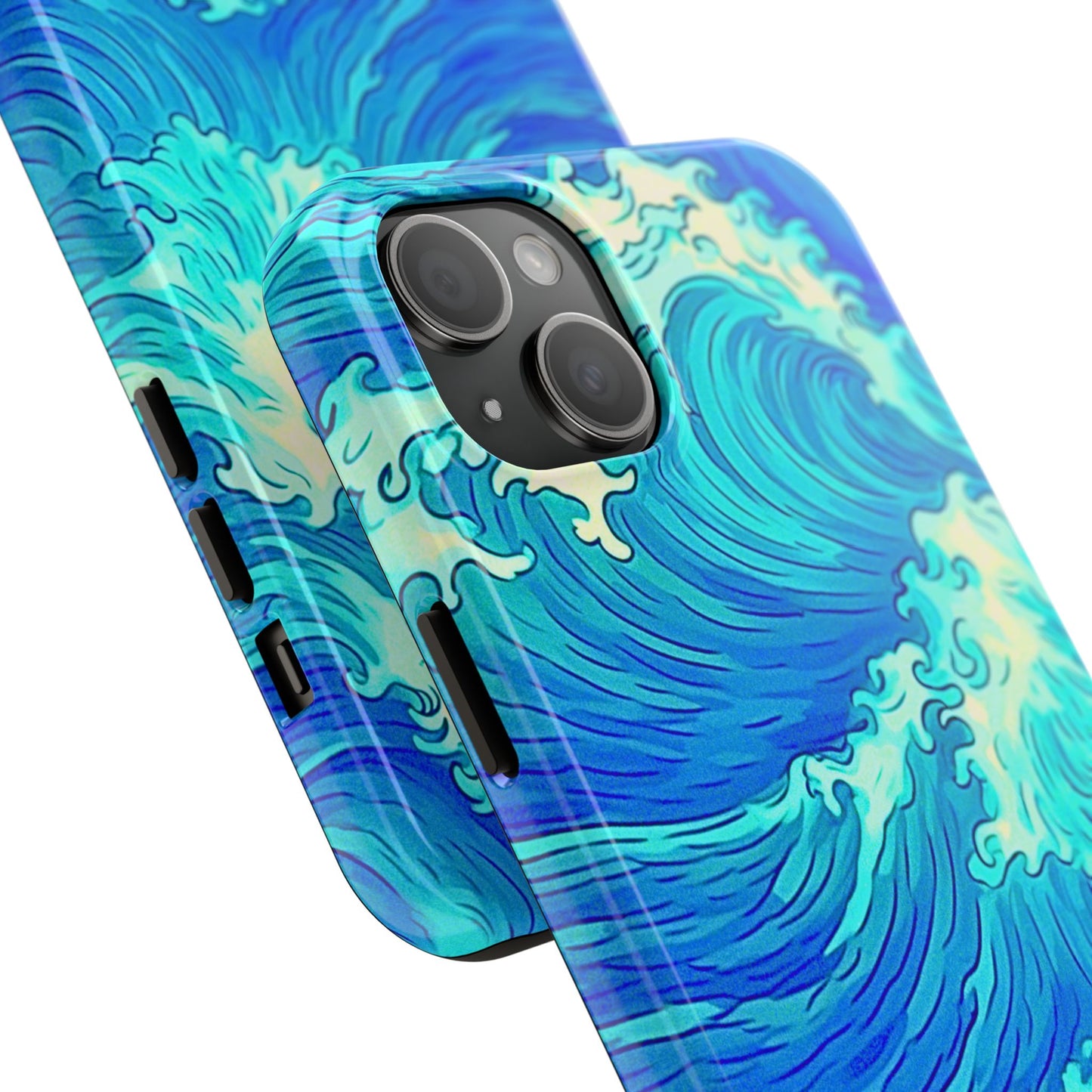 Cool Water Wave Style Tough Phone Case | Aesthetic