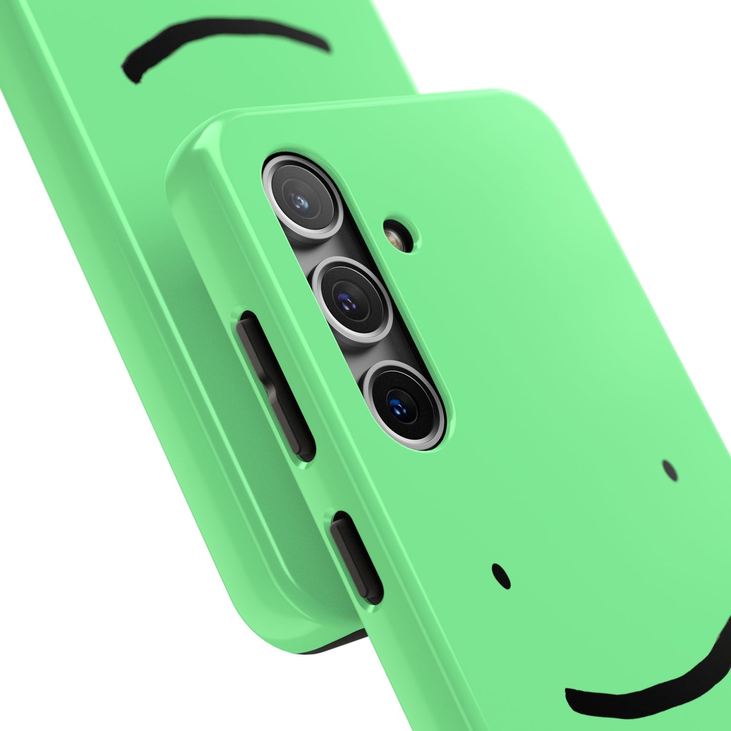 Simple Smile Green Face Tough Phone Case | Other