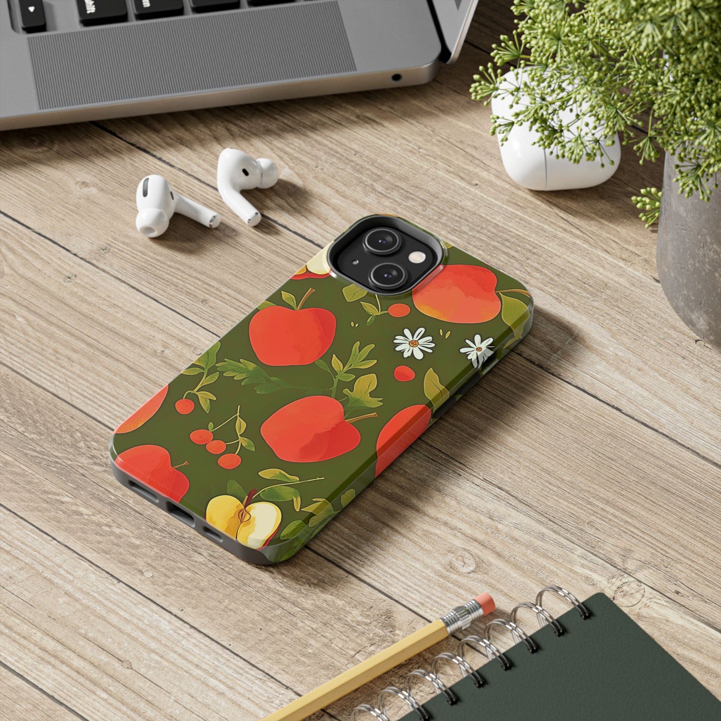 Apple & Berry Garden Pattern Style Tough Phone Case/Cover | Aesthetic