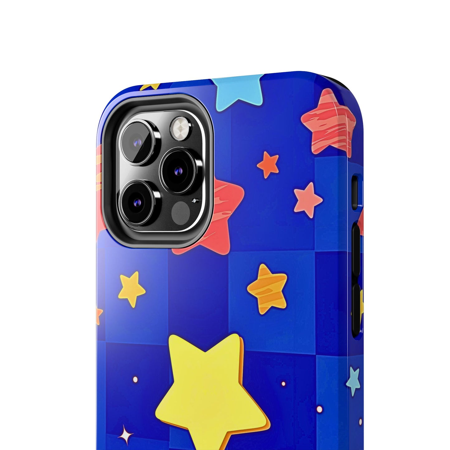 Vibrant Preppy Stars Pattern Tough Phone Case | Aesthetic