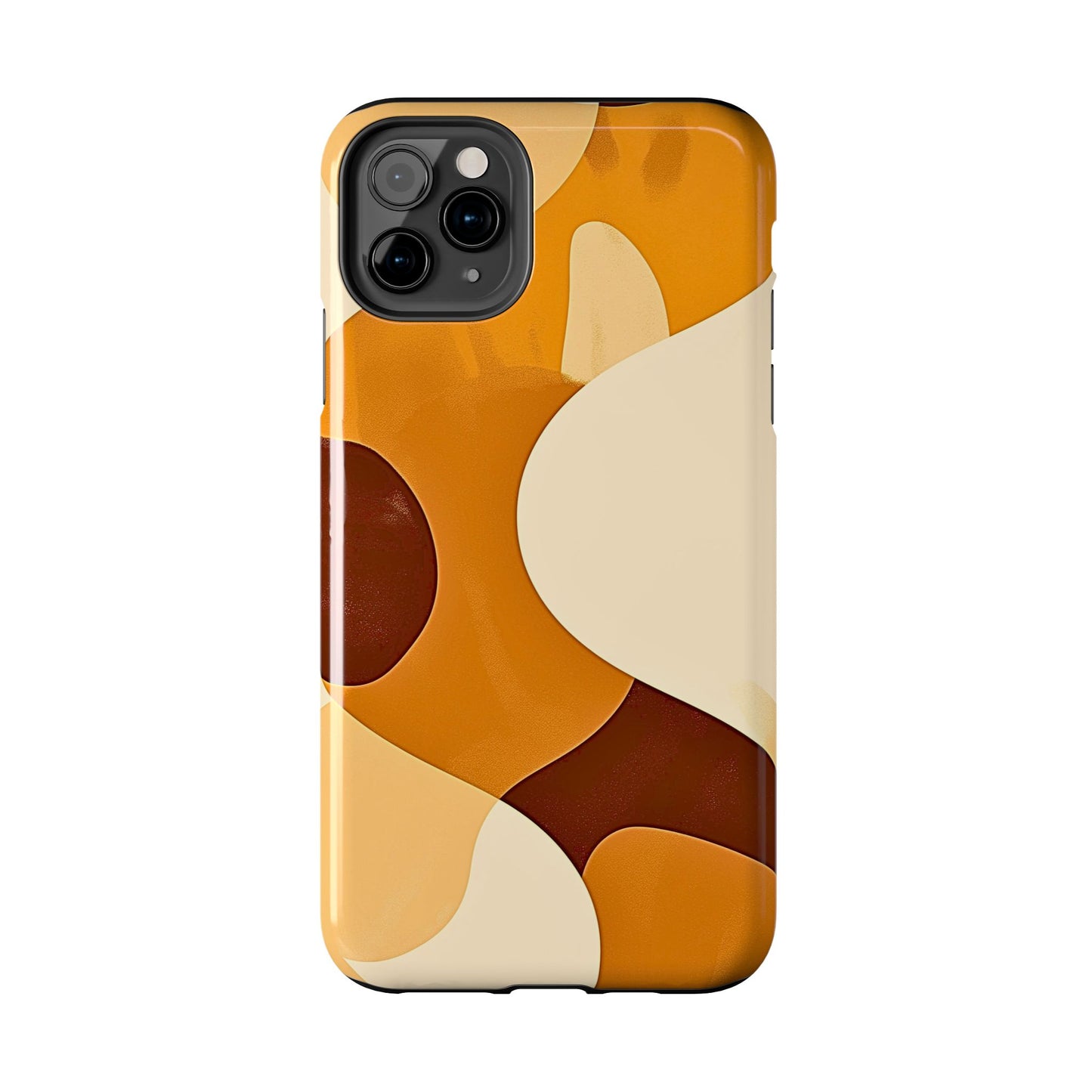 Funda/Cubierta resistente para teléfono con diseño en beige y marrón Earth Harmony | Estética