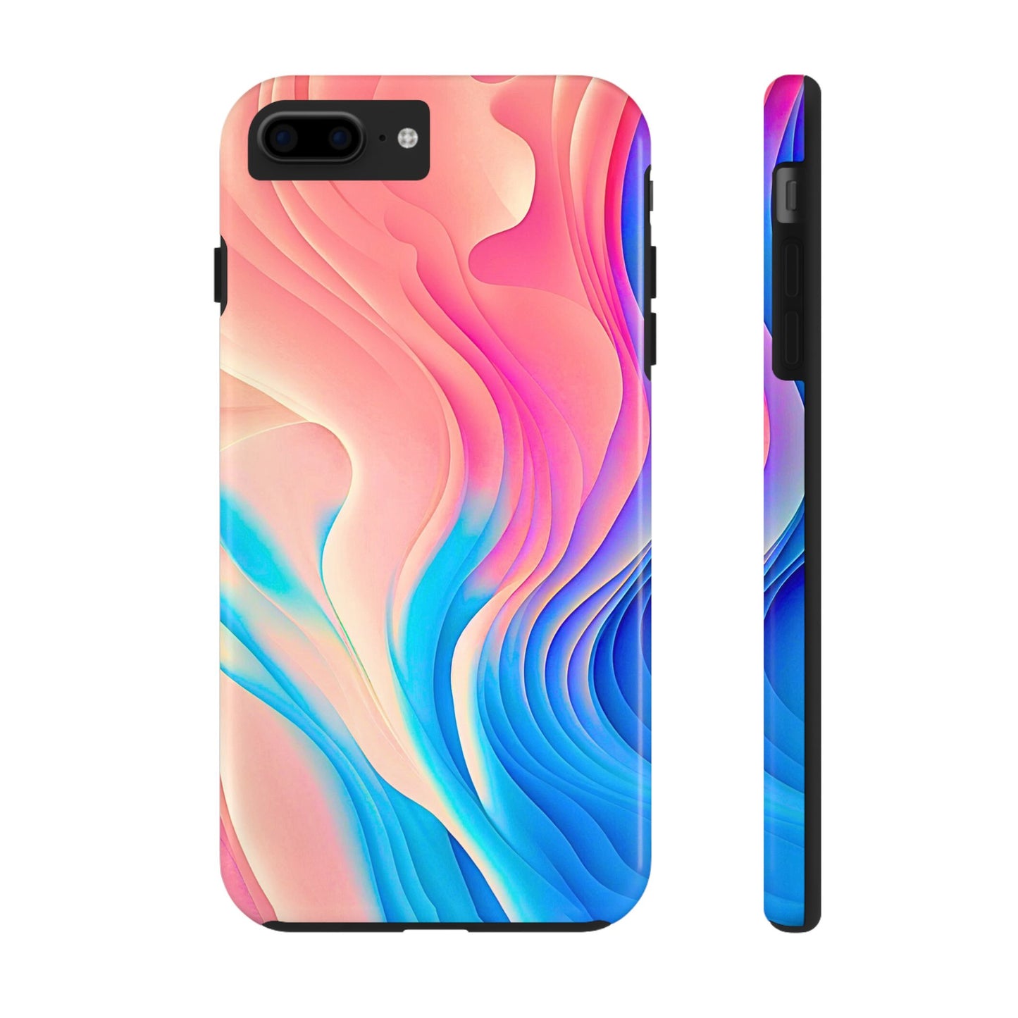 Abstract Pastel Waves Tough Phone Case | Aesthetic