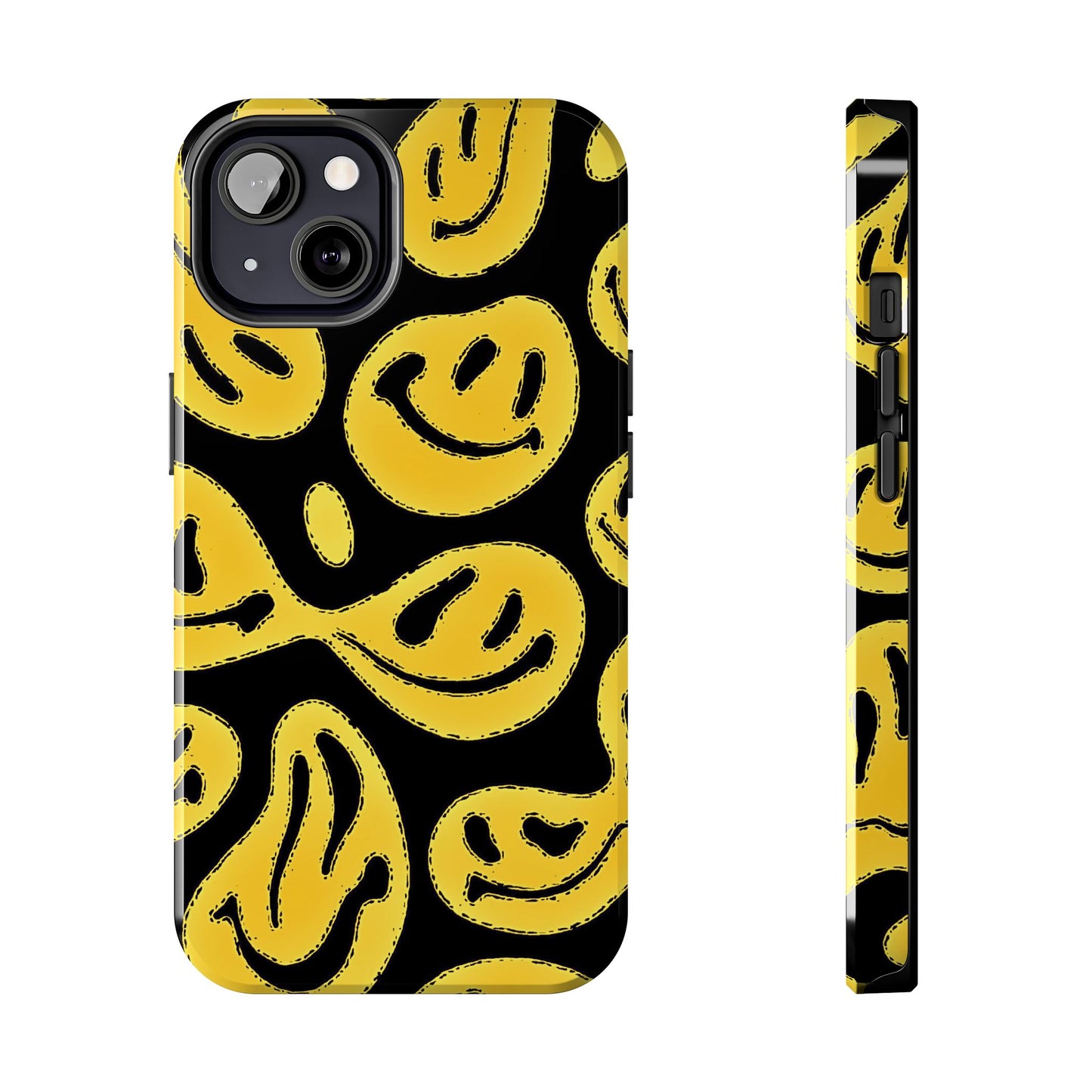 Colorful Trippy Smiley Face (Version 1) Tough Phone Case | Aesthetic