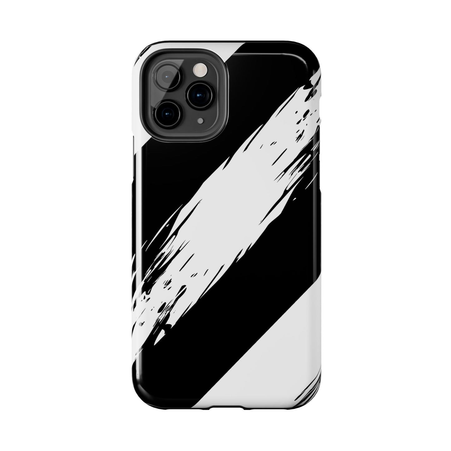 Funda/cubierta resistente para teléfono con rayas diagonales en blanco roto | Estética