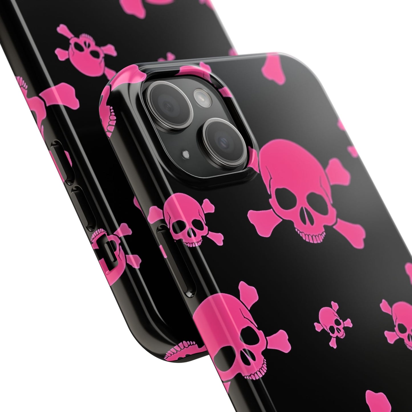 Pink Skull Emo Style Tough Phone Case | Aesthetic