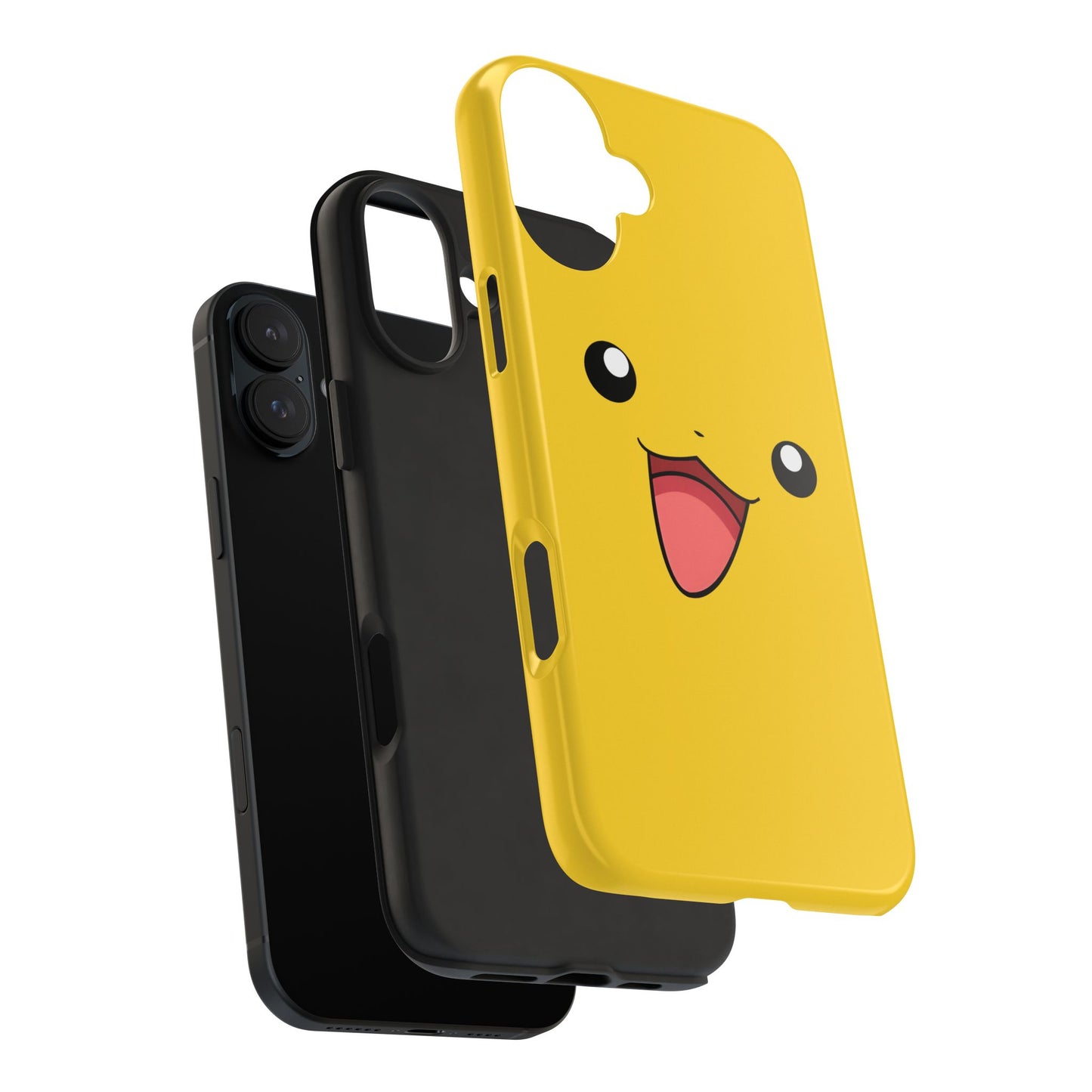 Electric Mouse Yellow Happy Face Minimal Design Tough Phone Case | Anime