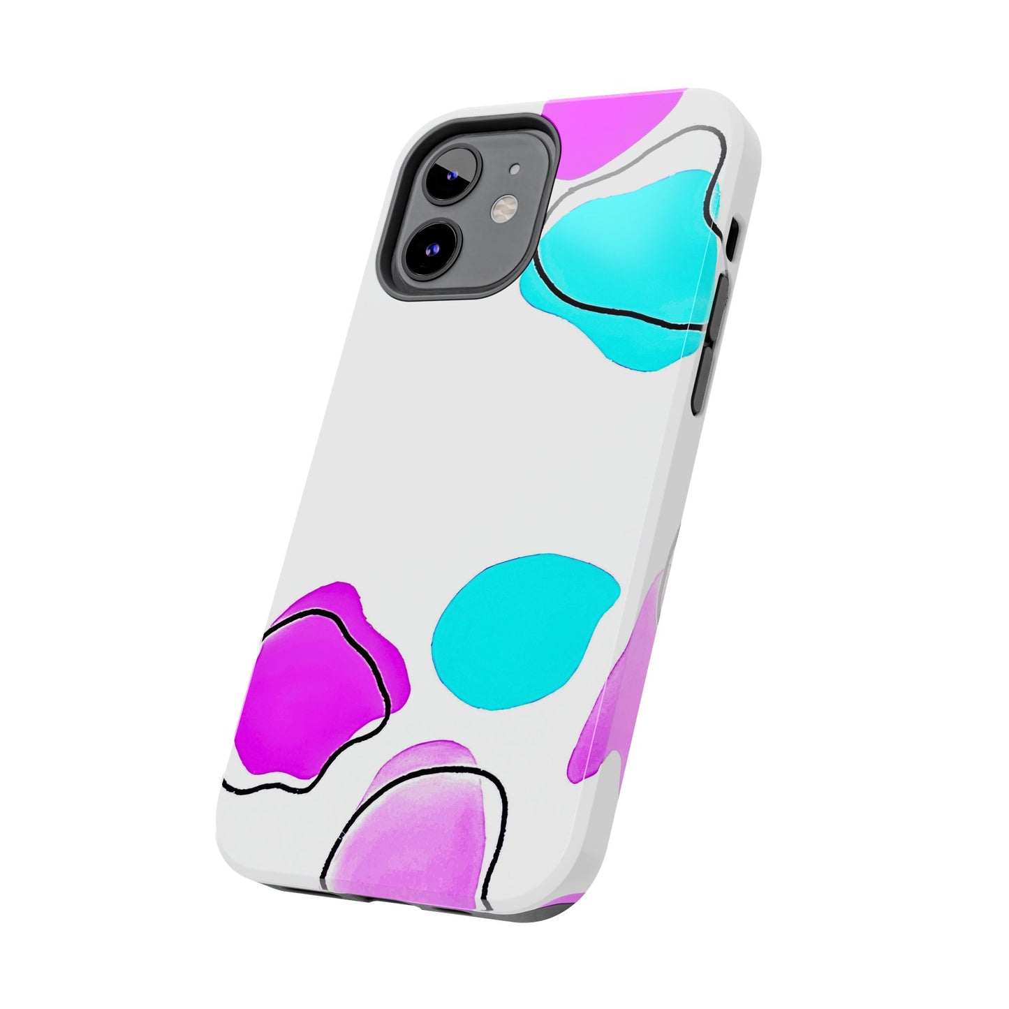 Abstract Shapes Preppy Pastel Style (Version 2) Tough Phone Case | Aesthetic