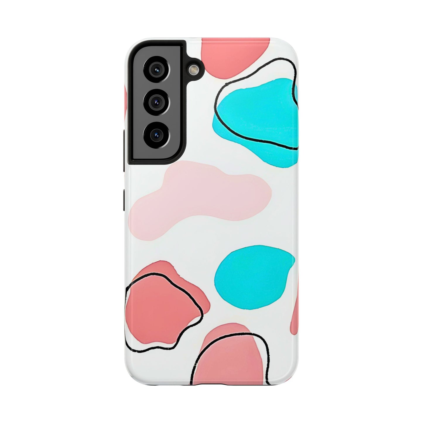 Abstract Shapes Preppy Pastel Style (Version 1) Tough Phone Case | Aesthetic