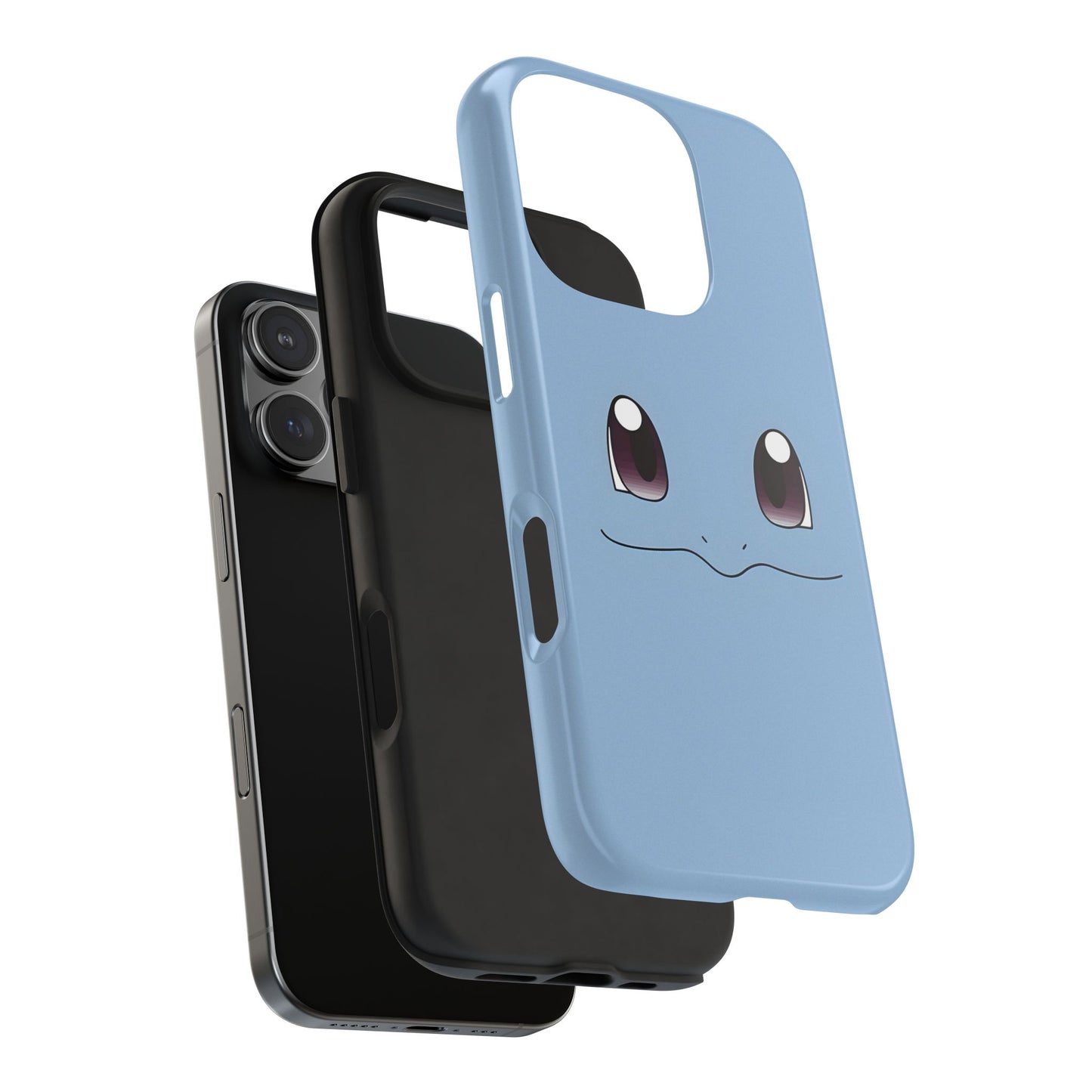 Blue Turtle Simple Blue Smile Tough Phone Case | Anime
