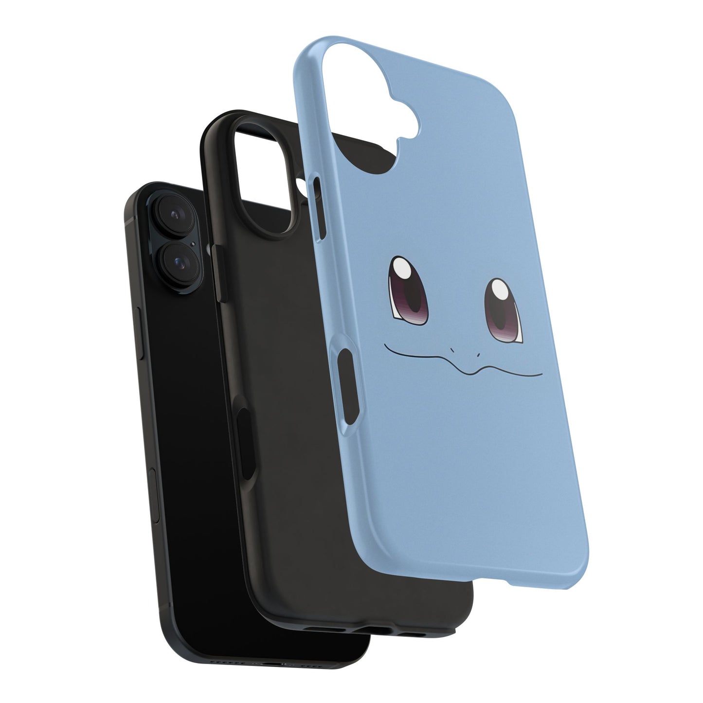 Blue Turtle Simple Blue Smile Tough Phone Case | Anime