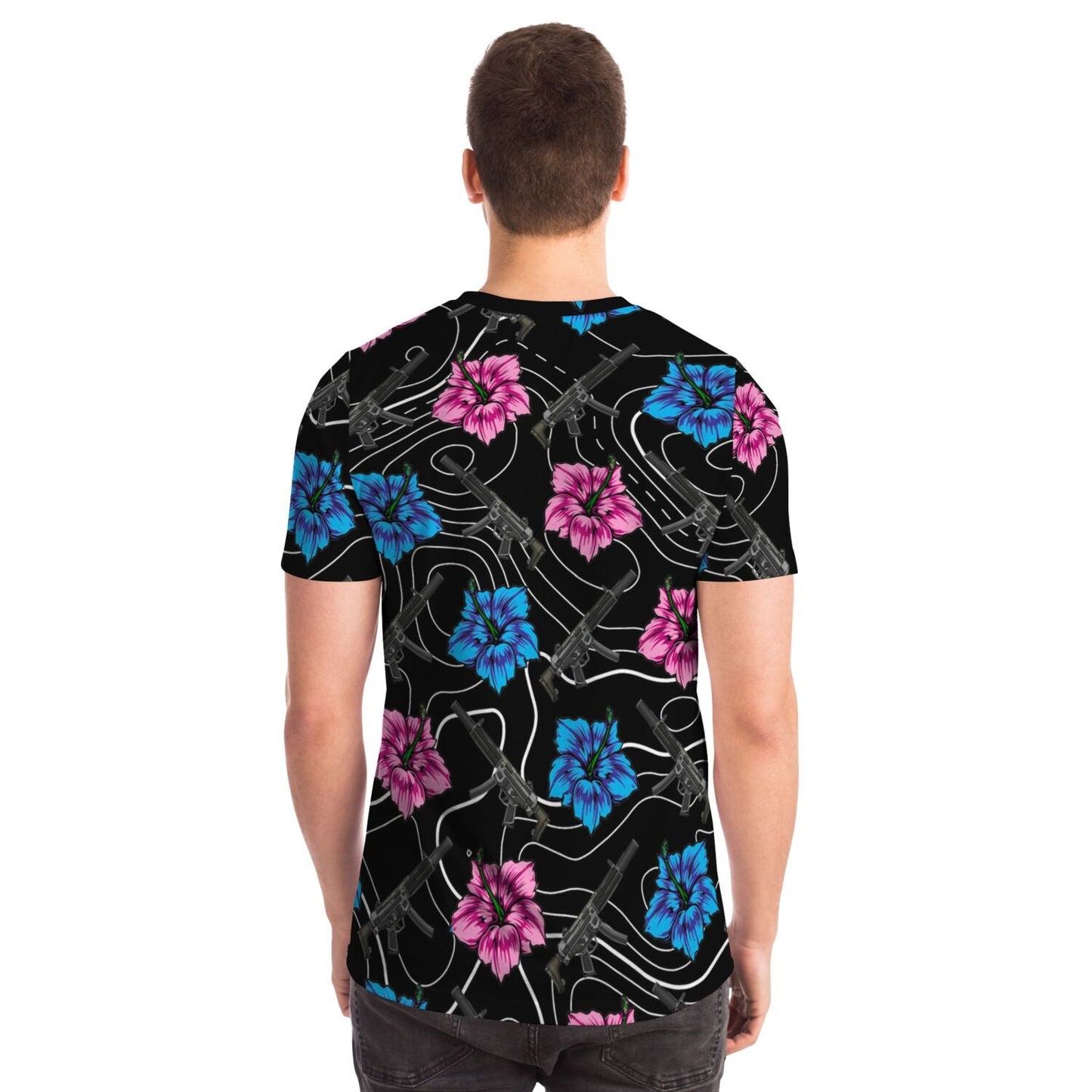 Rad Palm High Capacity Hibiscus Black T-Shirt