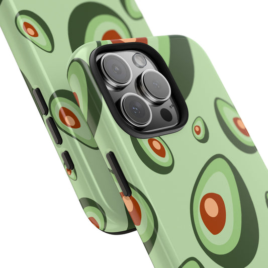 Trendy Avocado Pattern Green Aesthetic Minimal Fruit Phone Case | Food