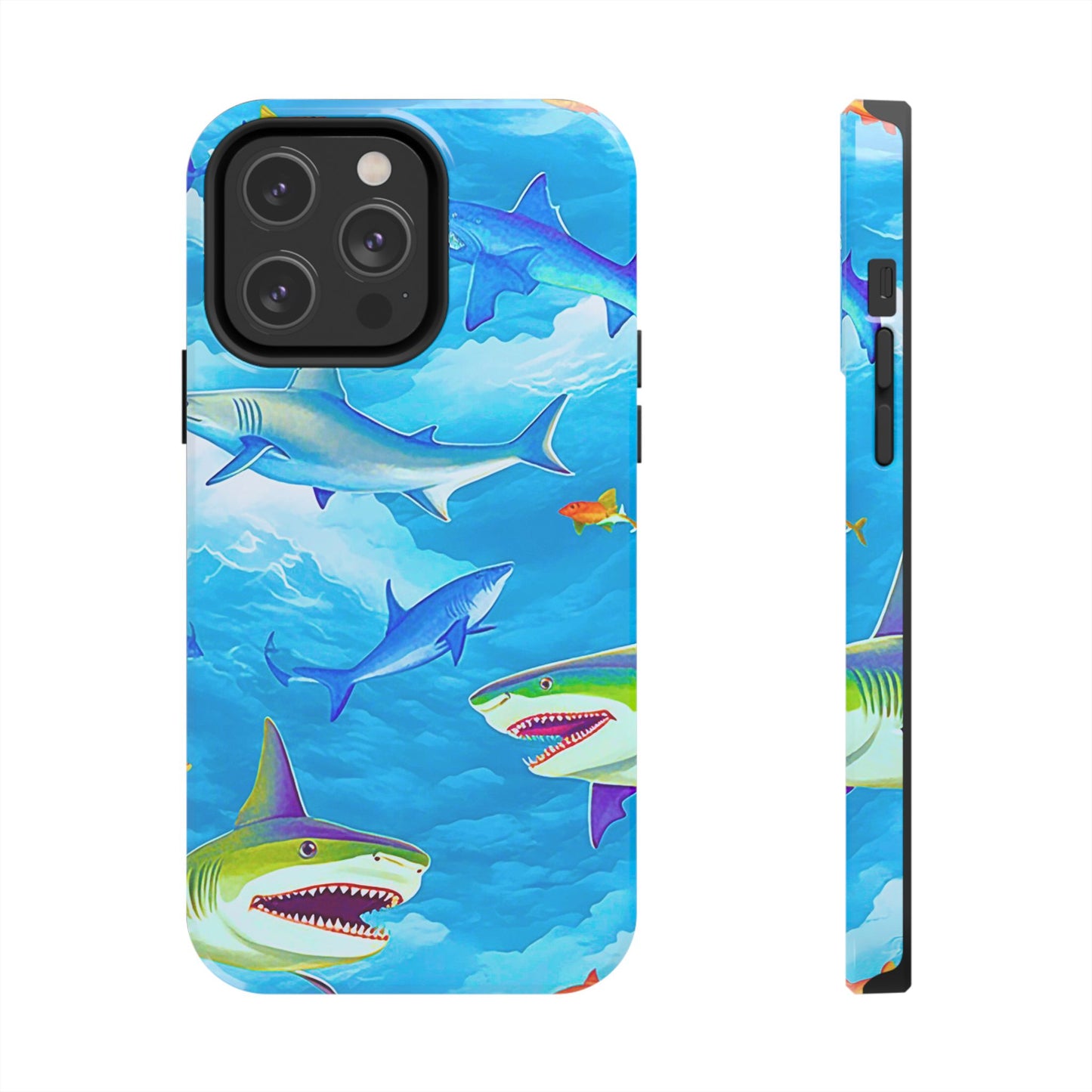 Sharks in the Sky Pattern Style Tough Phone Case | Animals