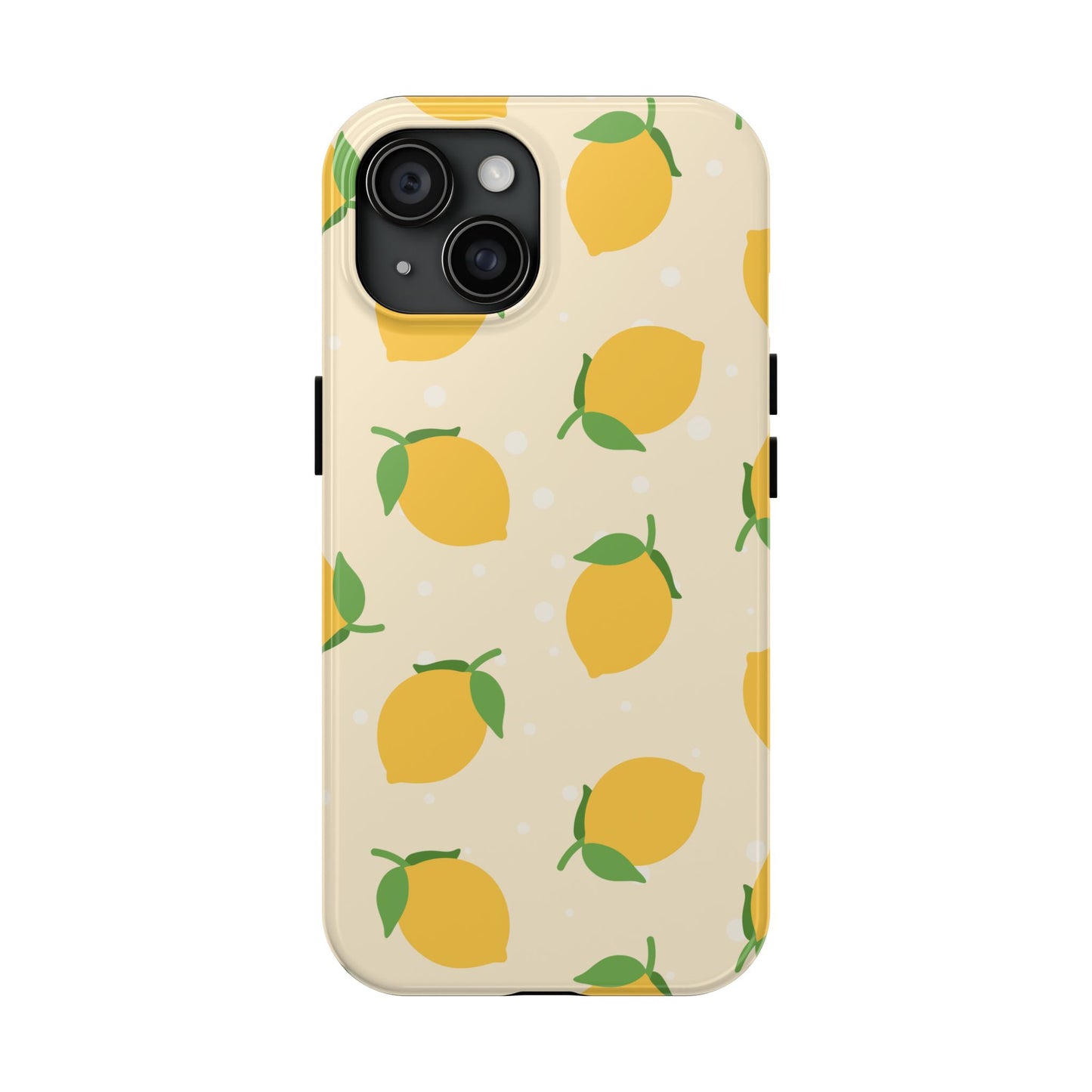 Cute Aesthetic Lemon Pattern Citrus Design Tough Phone Case | Food
