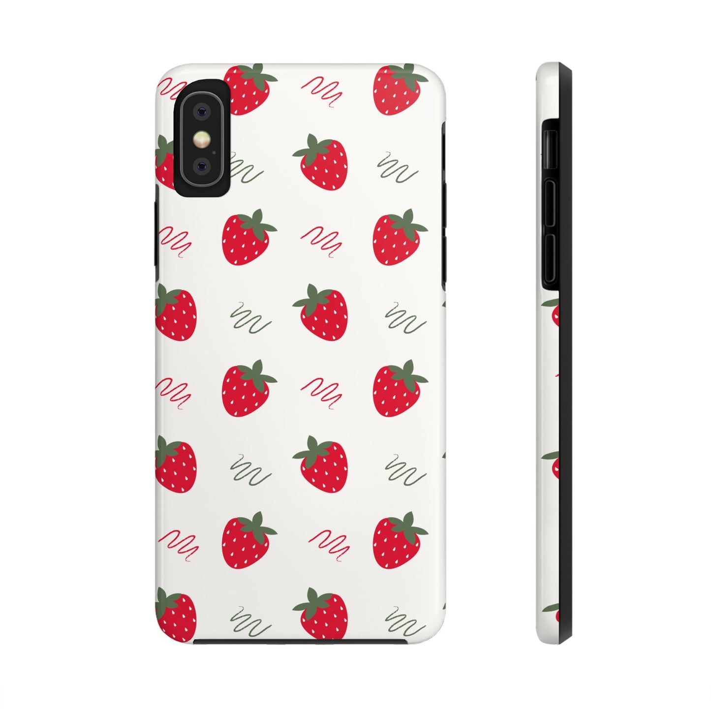 Strawberry Doodle Delight Tough Phone Case | Food