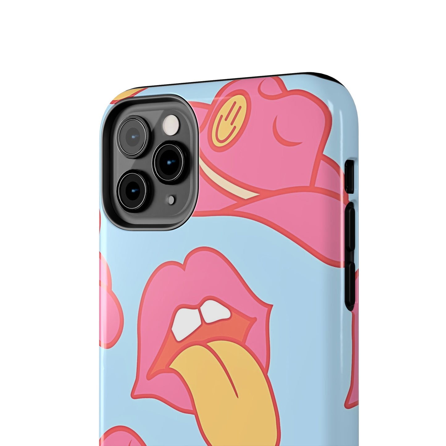 Preppy Cowboy Hat & Hot Lips Pattern (Version 1) Tough Phone Case | Aesthetic