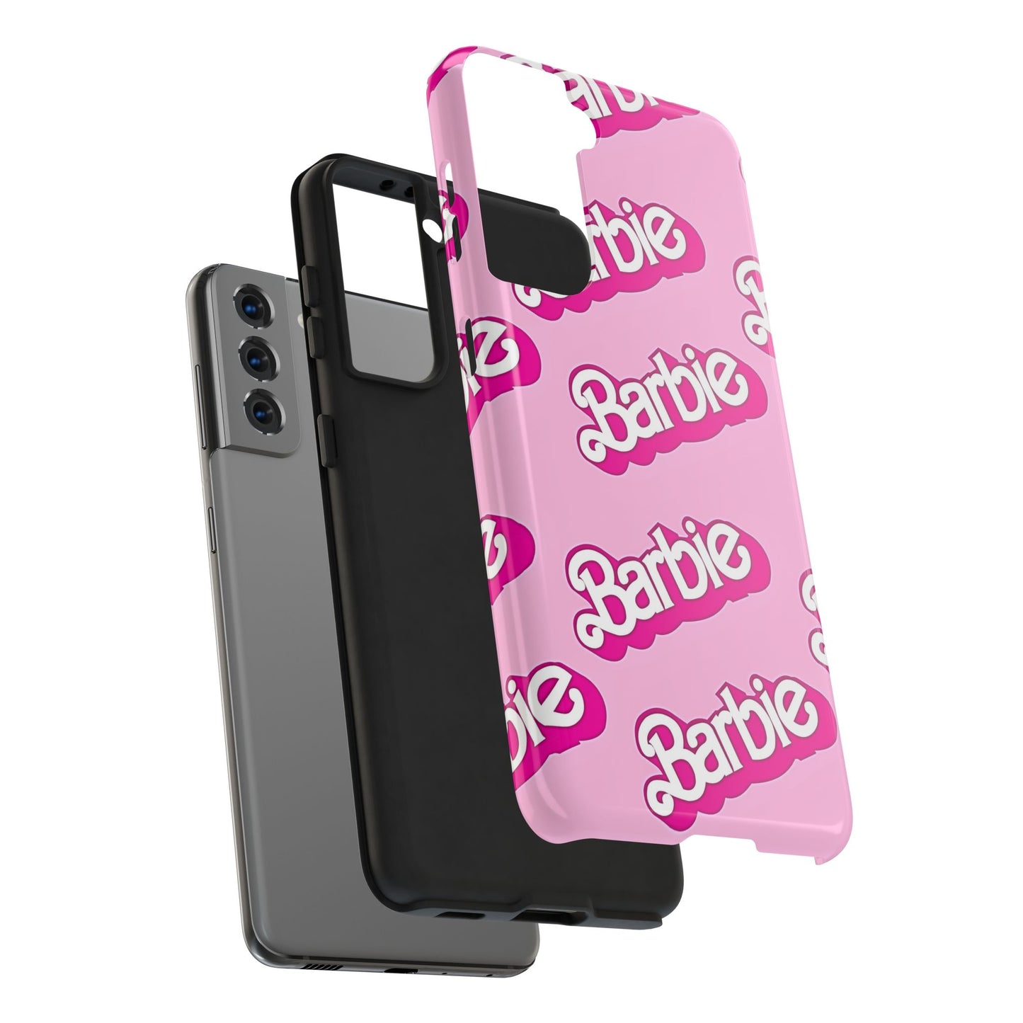 Retro Style Barbie Logo Pattern Tough Phone Case/Cover | Aesthetic