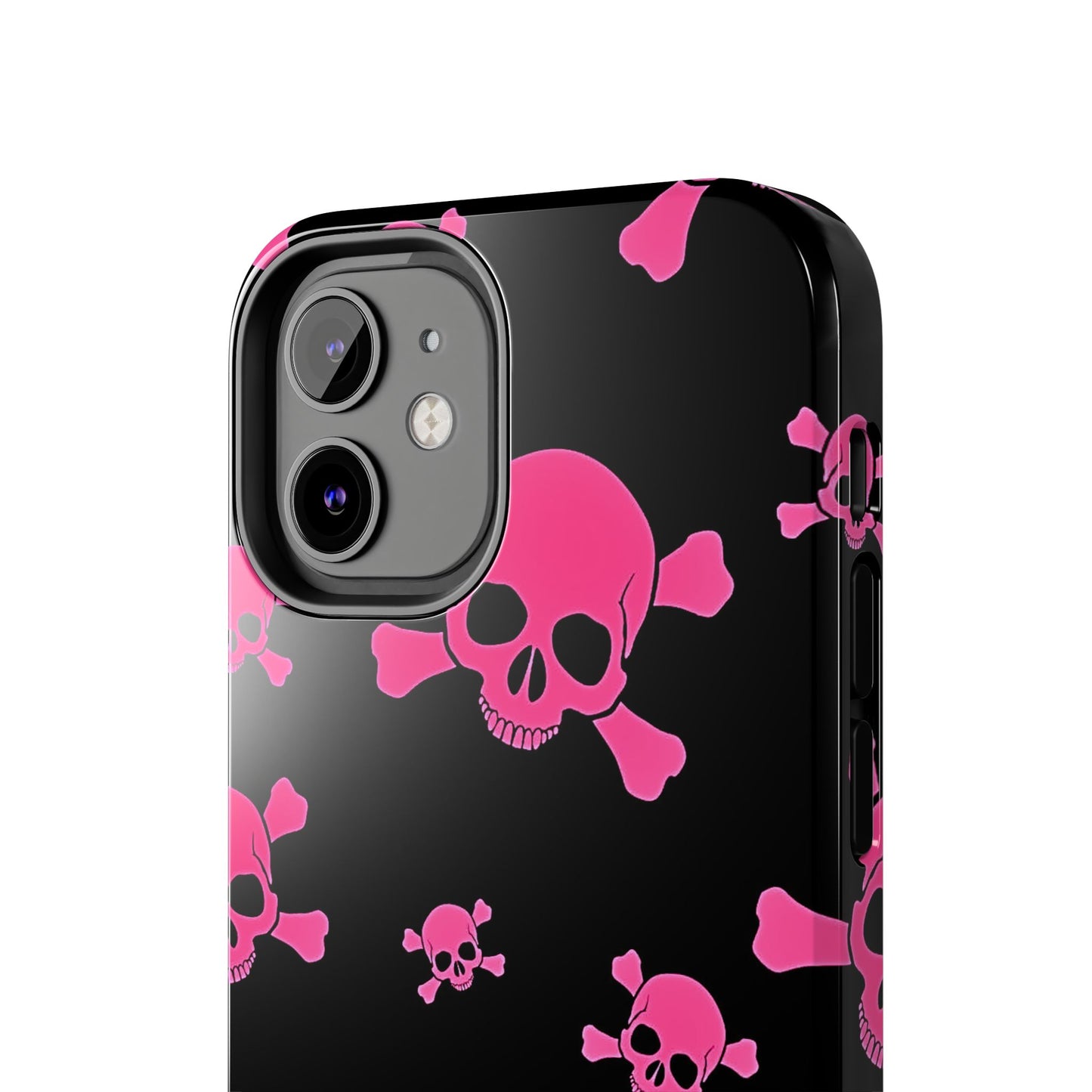 Pink Skull Emo Style Tough Phone Case | Aesthetic