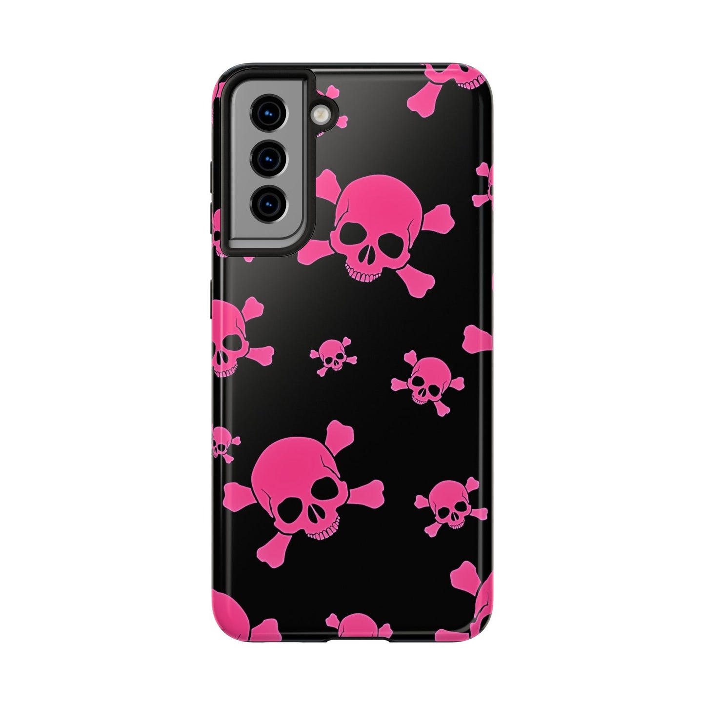 Pink Skull Emo Style Tough Phone Case | Aesthetic